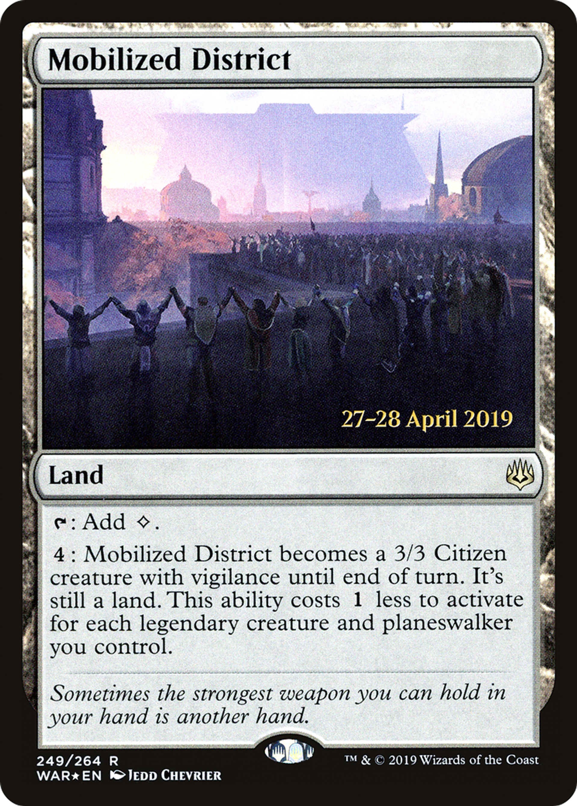 Mobilized District — War of the Spark Promos — Magic: The Gathering