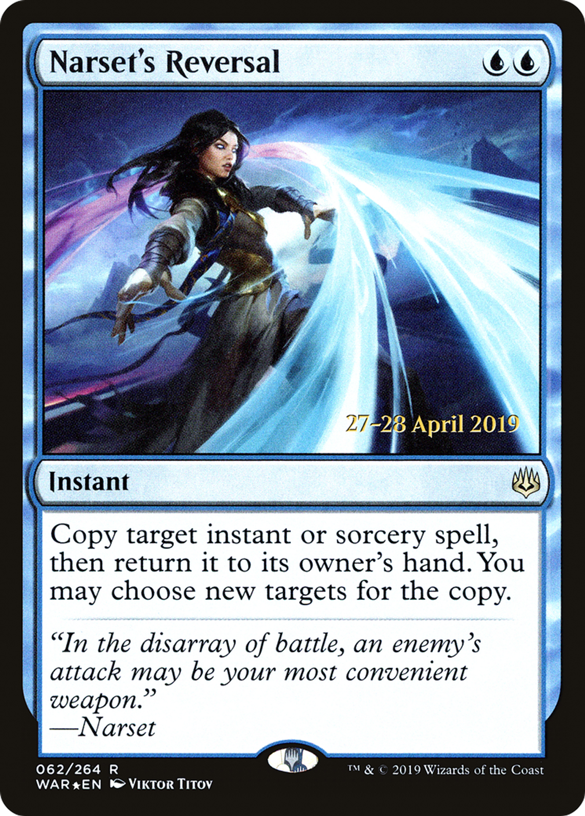 Narset's Reversal — War of the Spark Promos — Magic: The Gathering