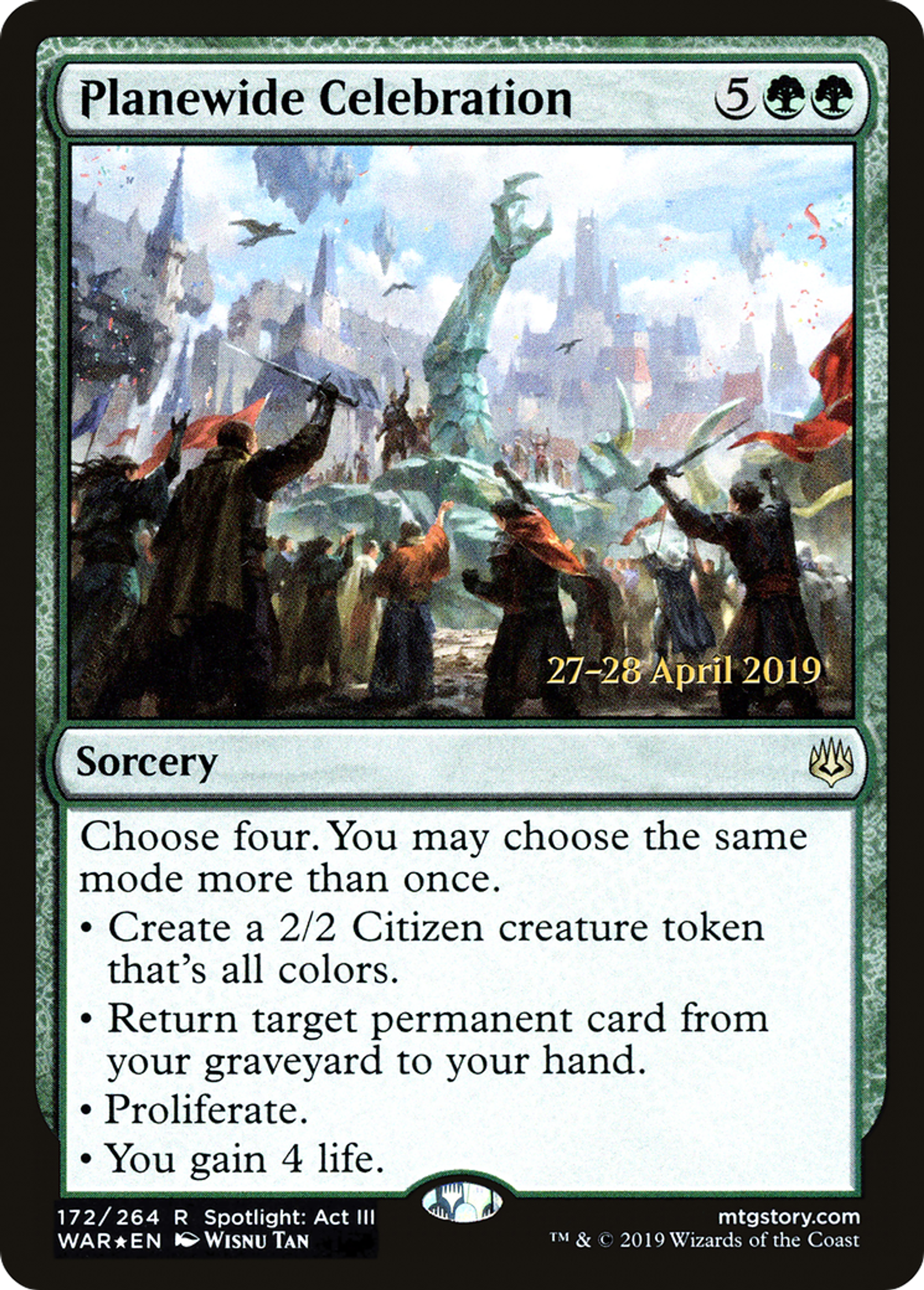 Planewide Celebration — War of the Spark Promos — Magic: The Gathering