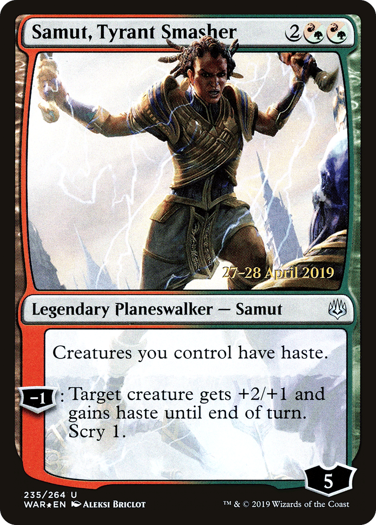 Samut, Tyrant Smasher — War of the Spark Promos — Magic: The Gathering