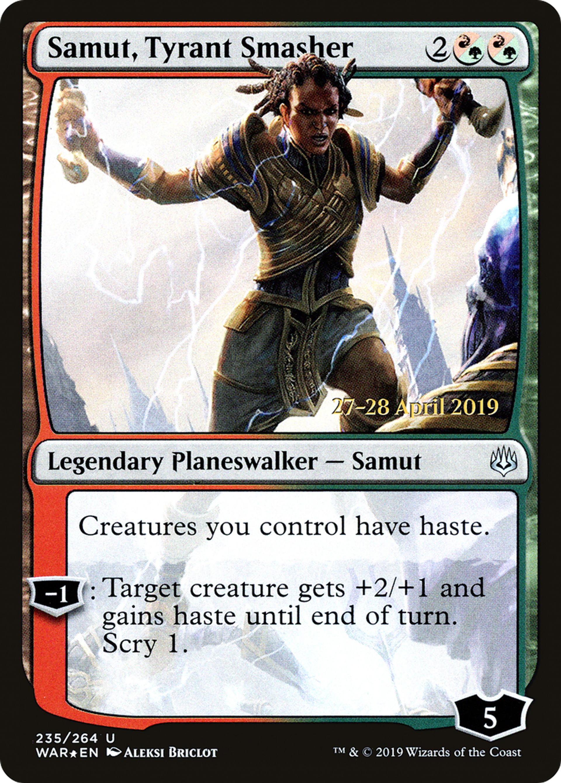 Samut, Tyrant Smasher — War of the Spark Promos — Magic: The Gathering