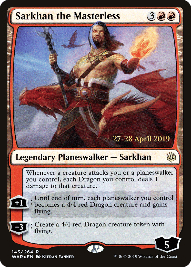 Sarkhan the Masterless — War of the Spark Promos — Magic: The Gathering