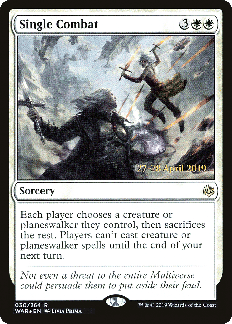 Single Combat — War of the Spark Promos — Magic: The Gathering