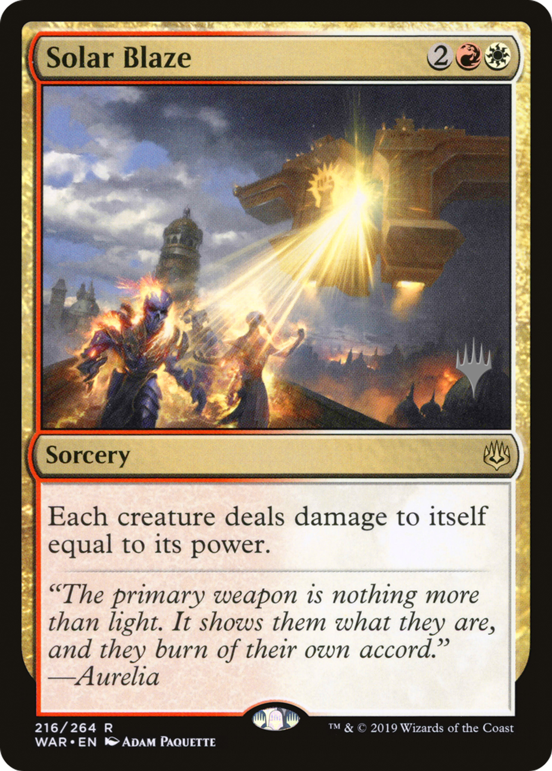Solar Blaze — War of the Spark Promos — Magic: The Gathering