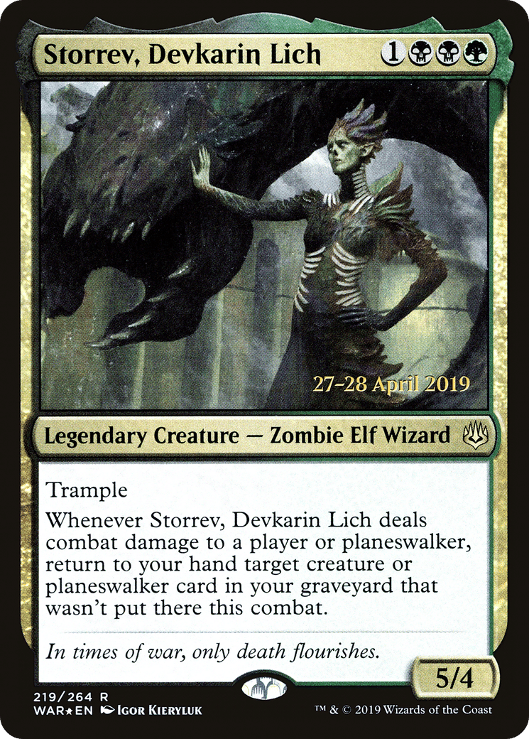 Storrev, Devkarin Lich — War of the Spark Promos — Magic: The Gathering