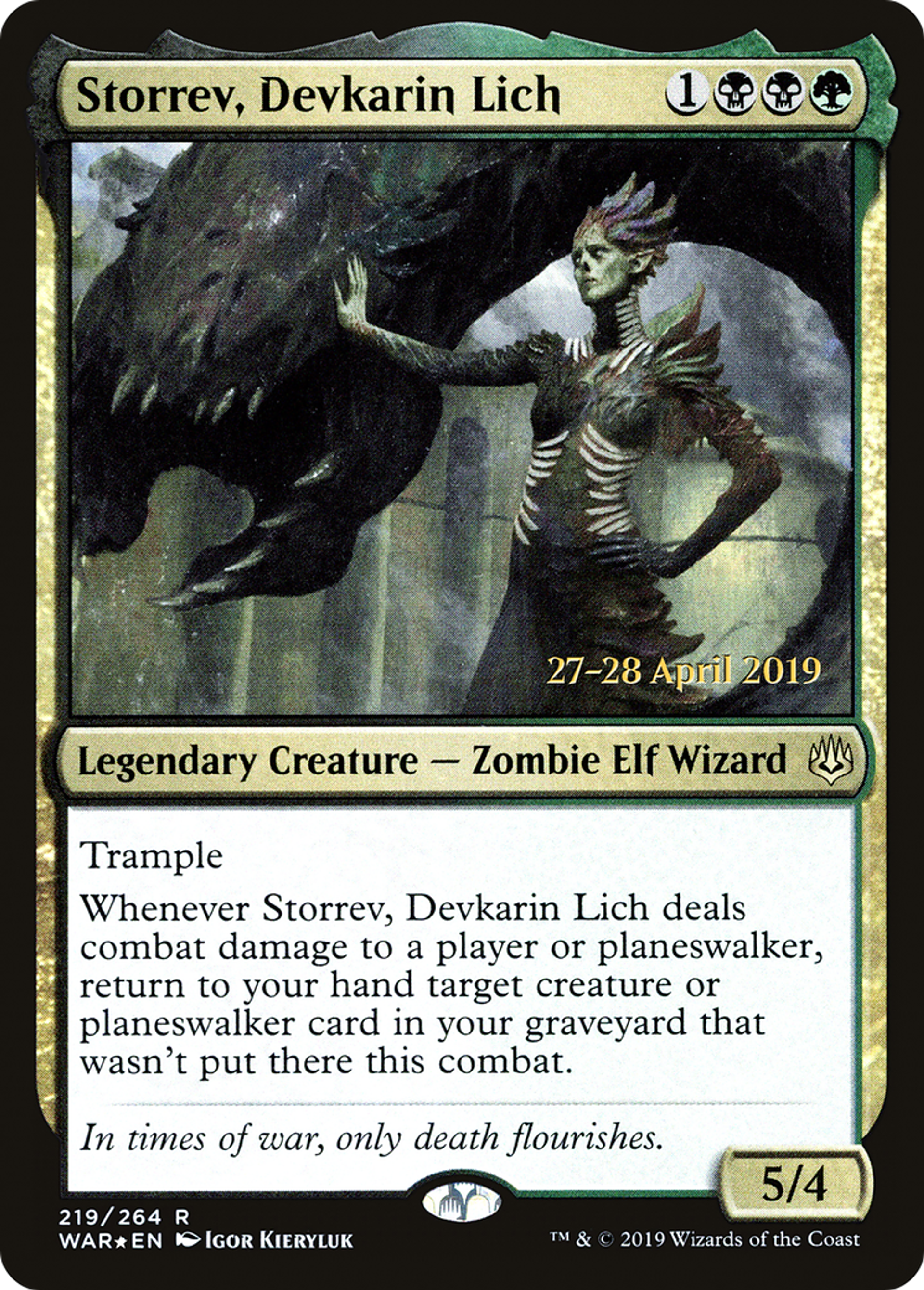 Storrev, Devkarin Lich — War of the Spark Promos — Magic: The Gathering