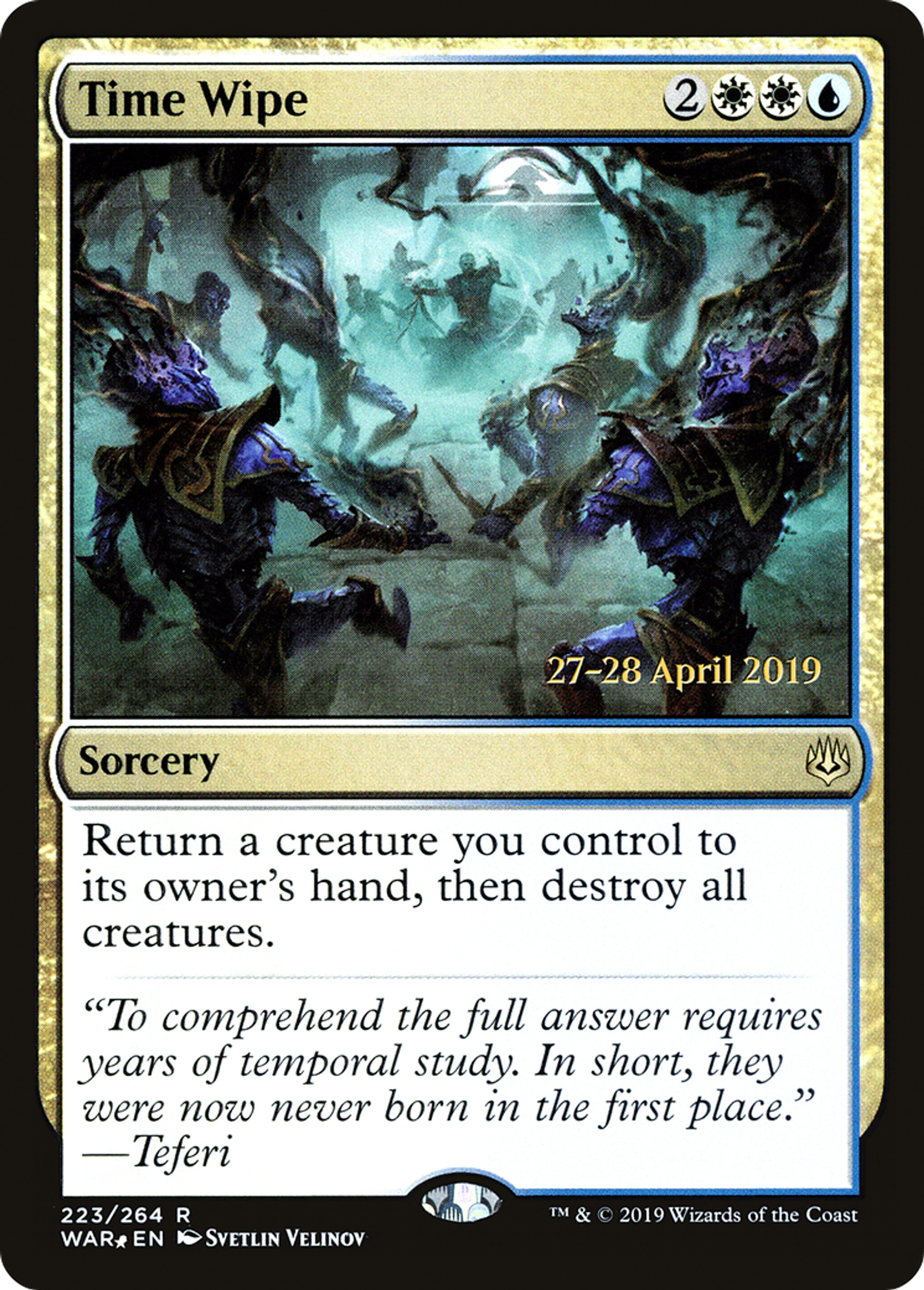 Time Wipe — War of the Spark Promos — Magic: The Gathering