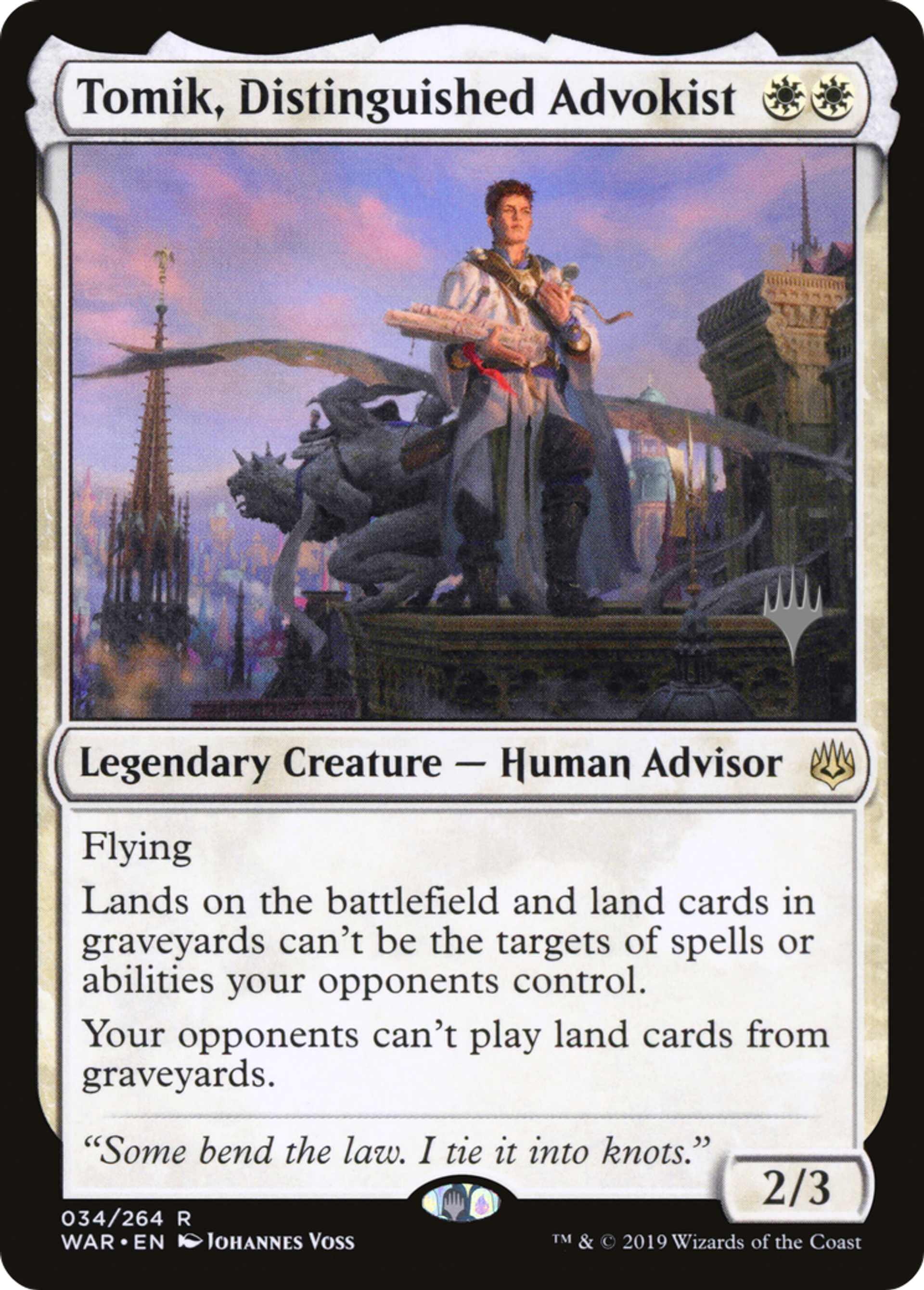 Tomik, Distinguished Advokist — War of the Spark Promos — Magic: The Gathering