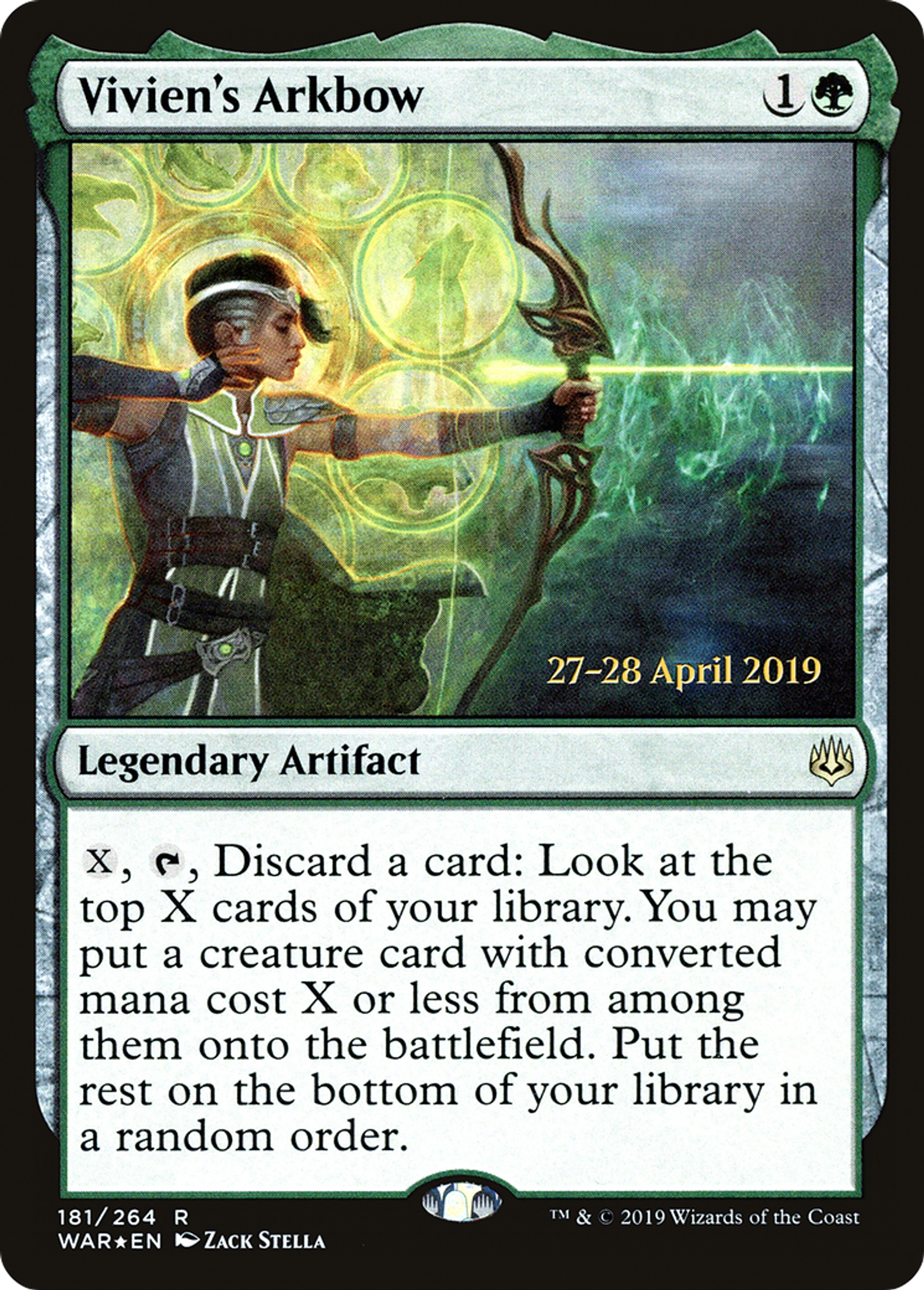 Vivien's Arkbow — War of the Spark Promos — Magic: The Gathering
