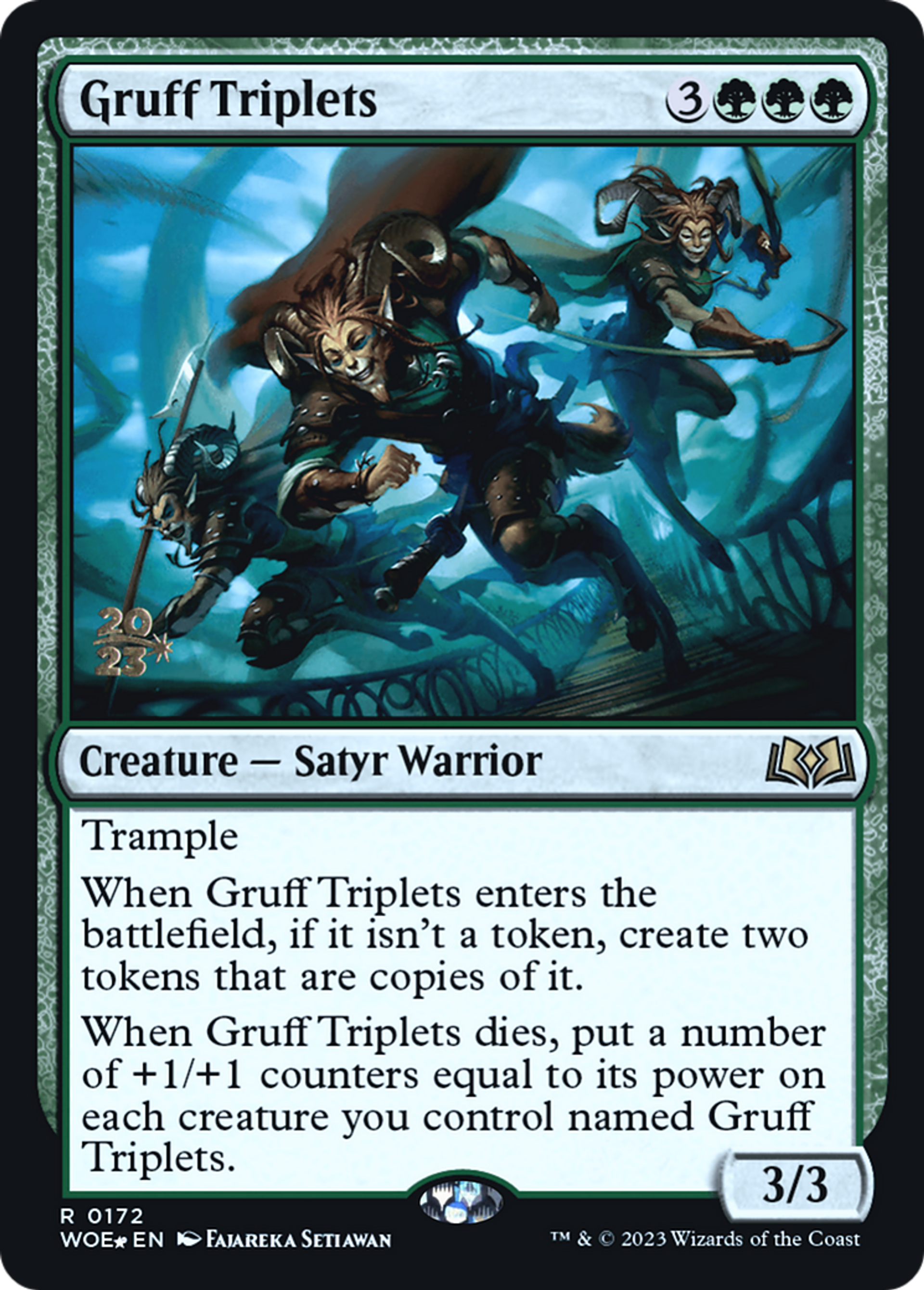 Triplés bourrus — Wilds of Eldraine Promos — Magic: The Gathering