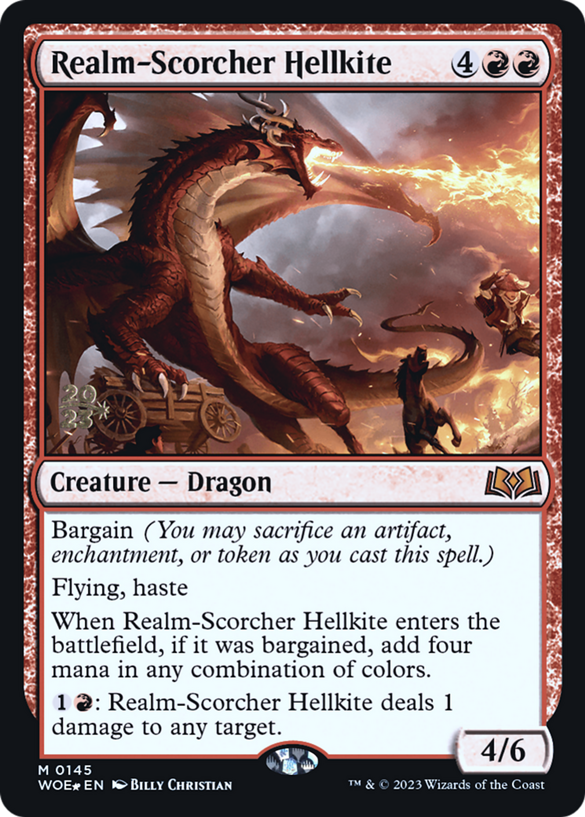 Escouflenfer brûleur de royaumes — Wilds of Eldraine Promos — Magic: The Gathering