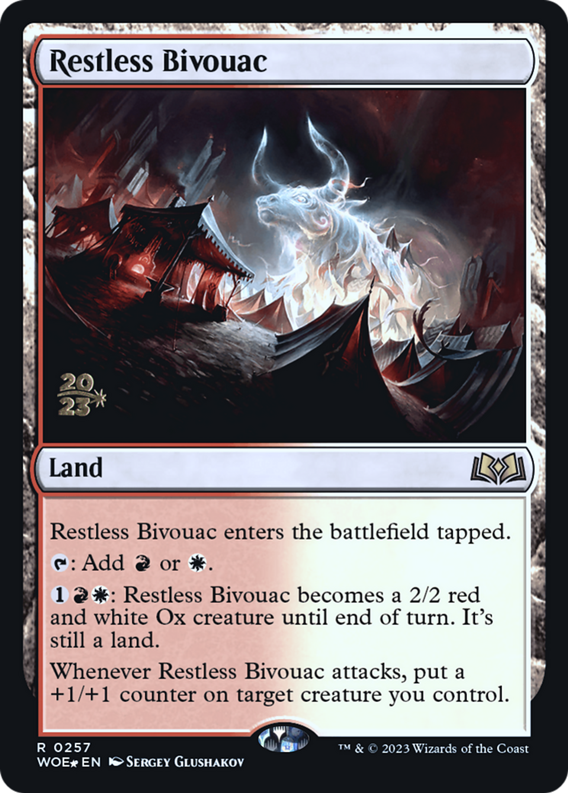 Bivouac tourmenté — Wilds of Eldraine Promos — Magic: The Gathering