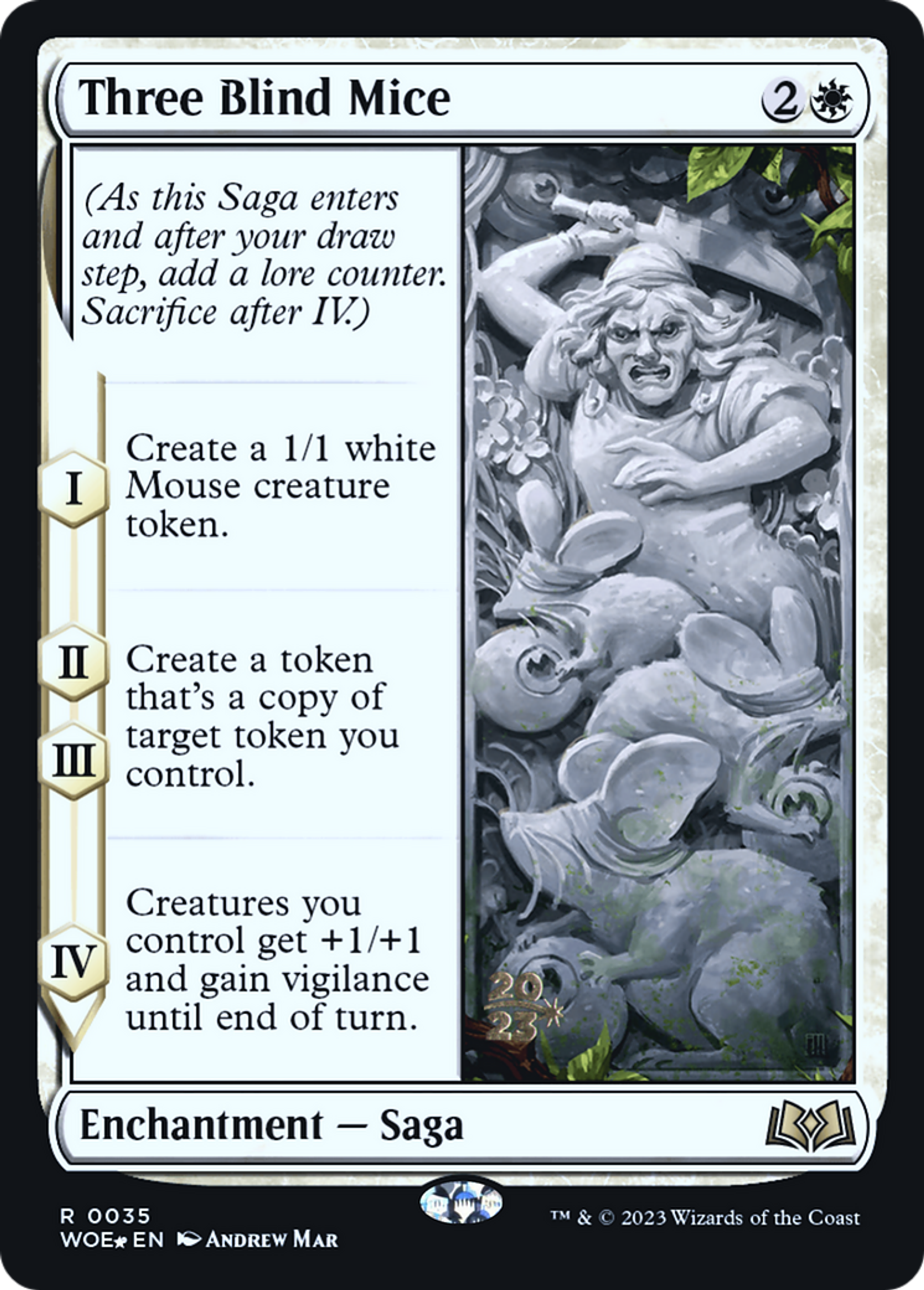 Three Blind Mice — Wilds of Eldraine Promos — Magic: The Gathering