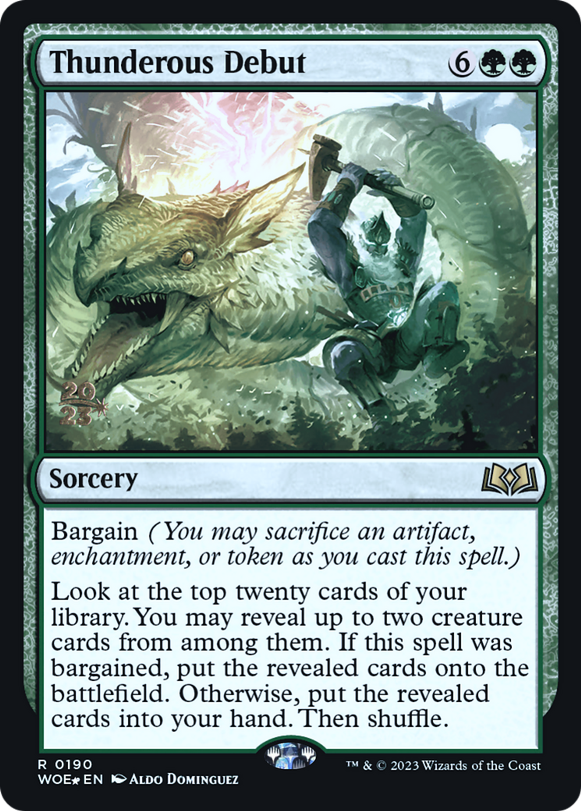 Démarrage tonitruant — Wilds of Eldraine Promos — Magic: The Gathering
