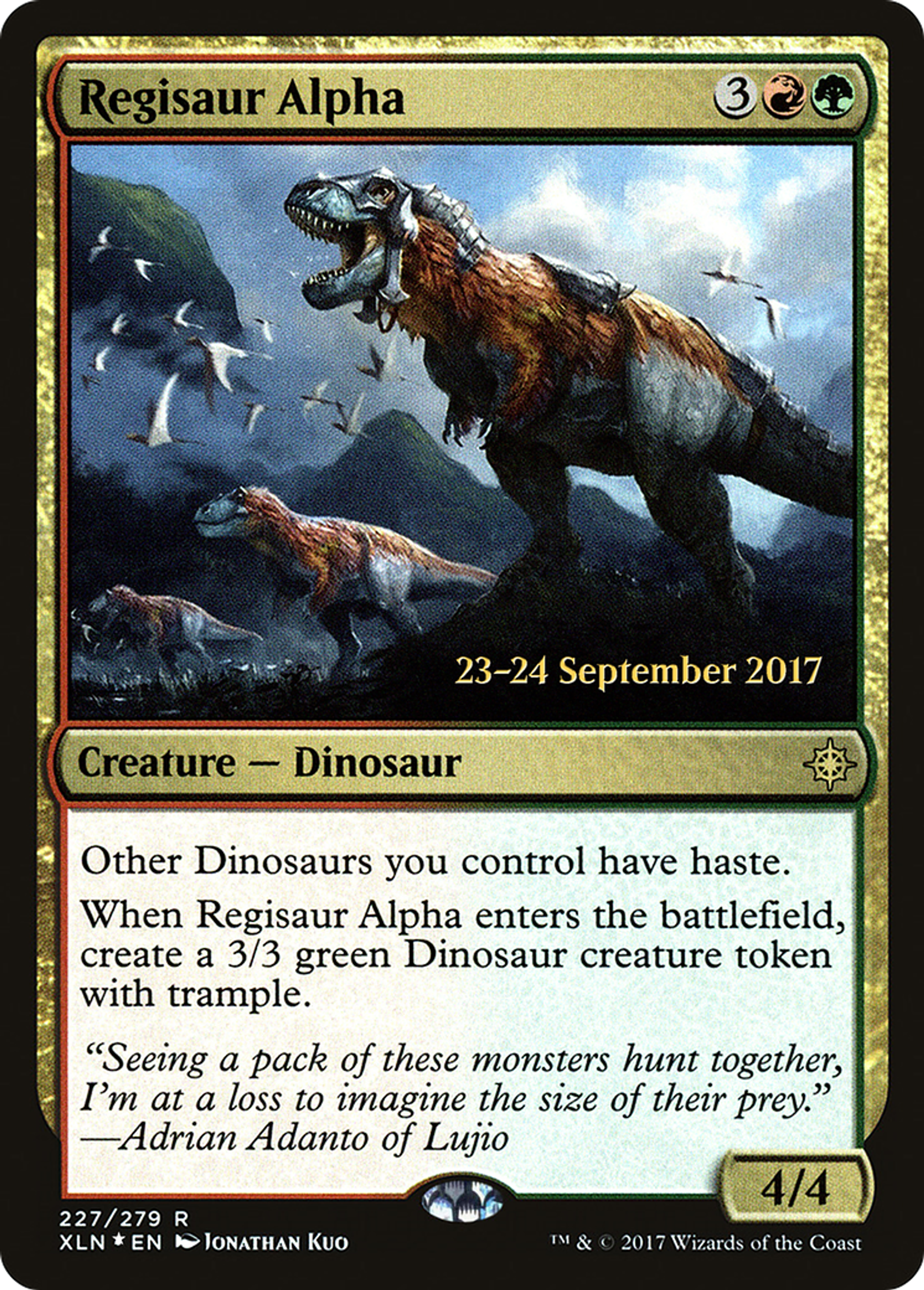 Regisaur Alpha — Ixalan Promos — Magic: The Gathering