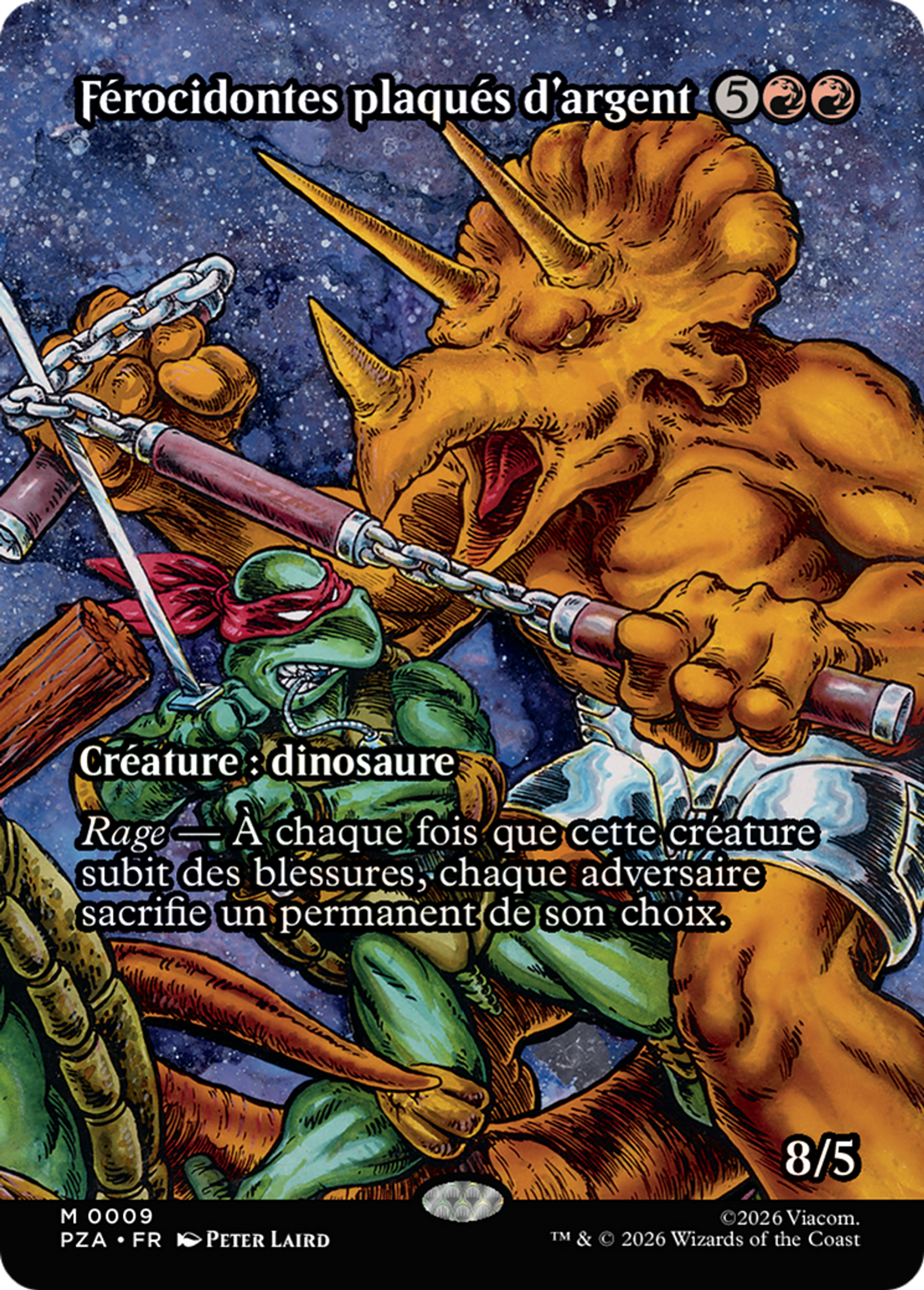 Férocidontes plaqués d'argent — Teenage Mutant Ninja Turtles Source Material — Magic: The Gathering