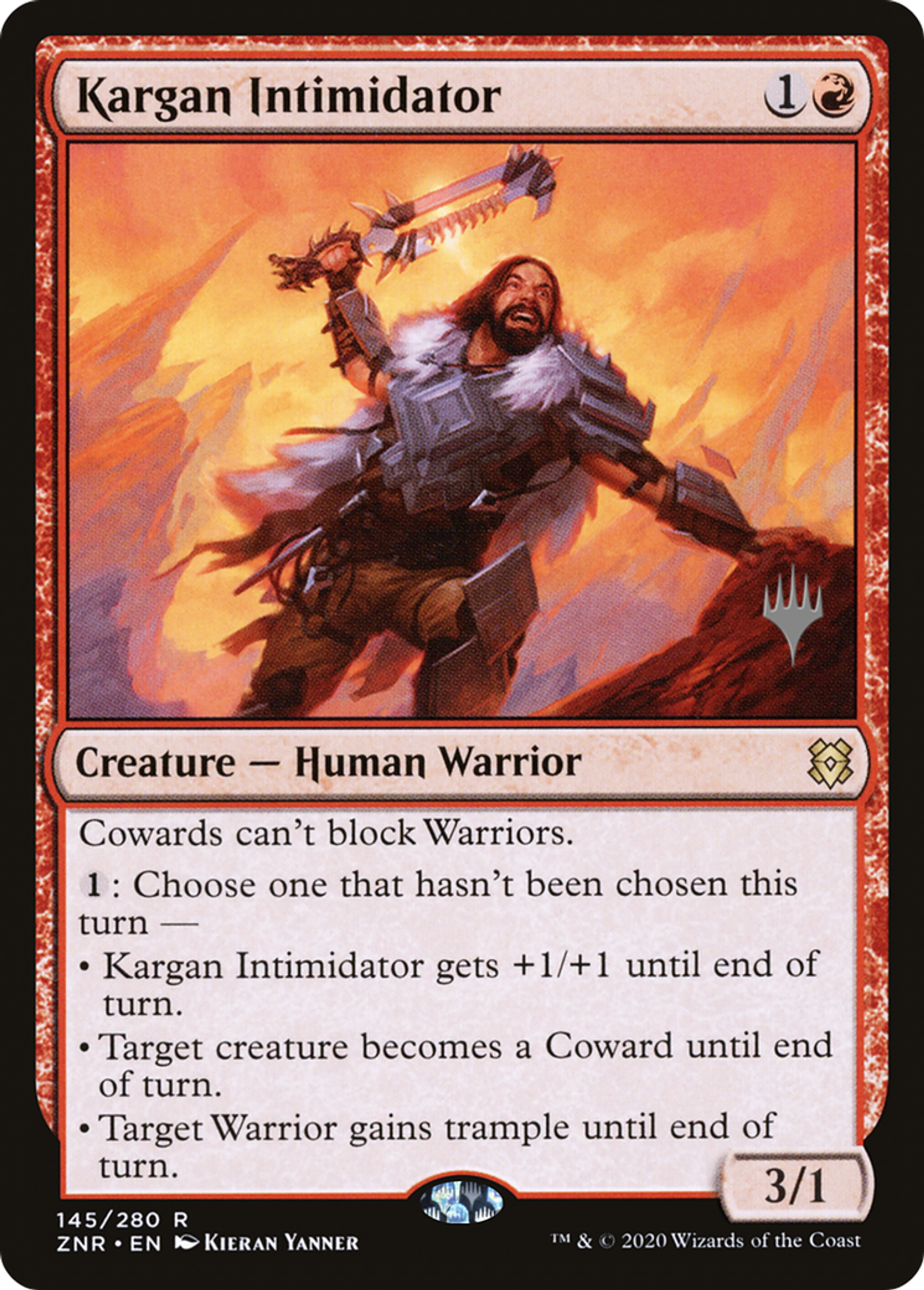 Kargan Intimidator — Zendikar Rising Promos — Magic: The Gathering