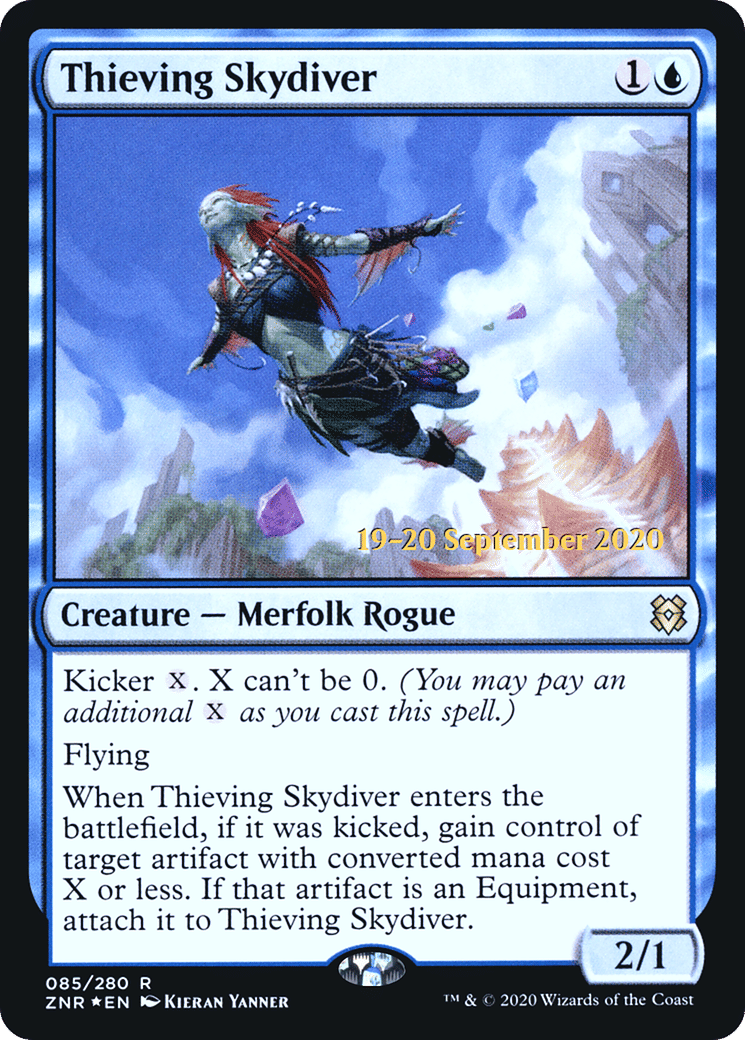 Thieving Skydiver — Zendikar Rising Promos — Magic: The Gathering