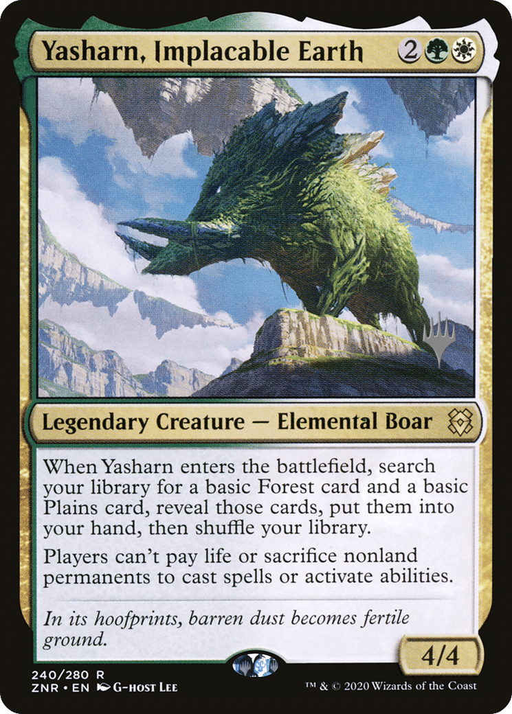 Yasharn, Implacable Earth — Zendikar Rising Promos — Magic: The Gathering