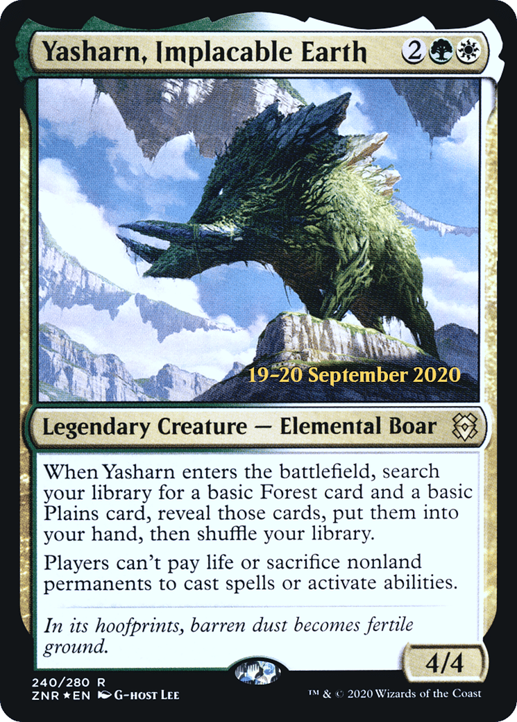Yasharn, Implacable Earth — Zendikar Rising Promos — Magic: The Gathering