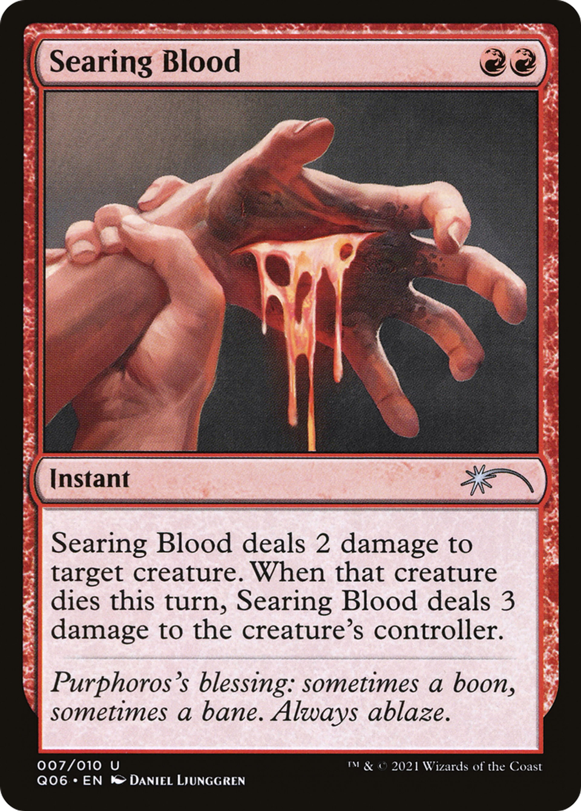 Searing Blood — Pioneer Challenger Decks 2021 — Magic: The Gathering