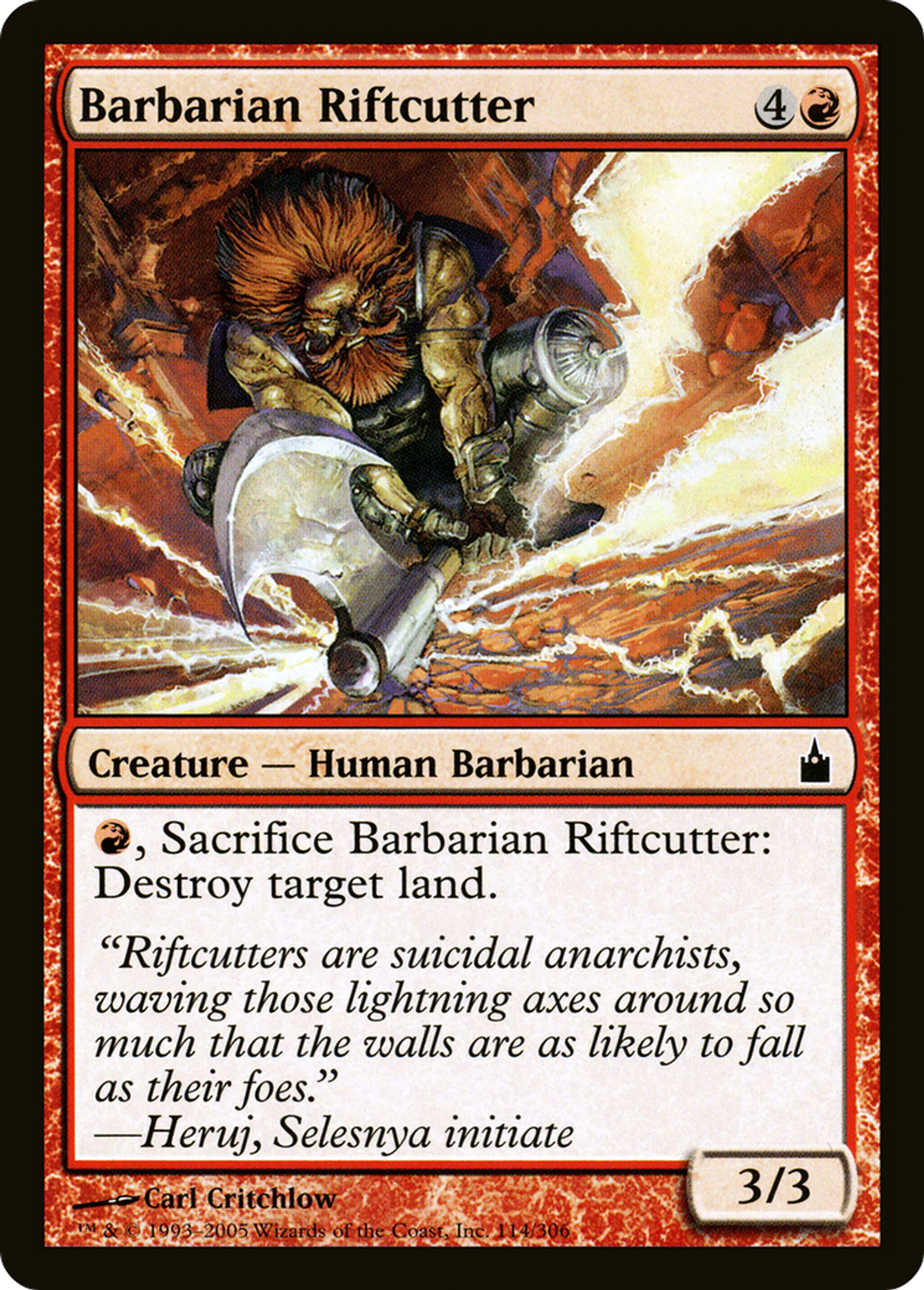 Barbarian Riftcutter — Ravnica: City of Guilds — Magic: The Gathering