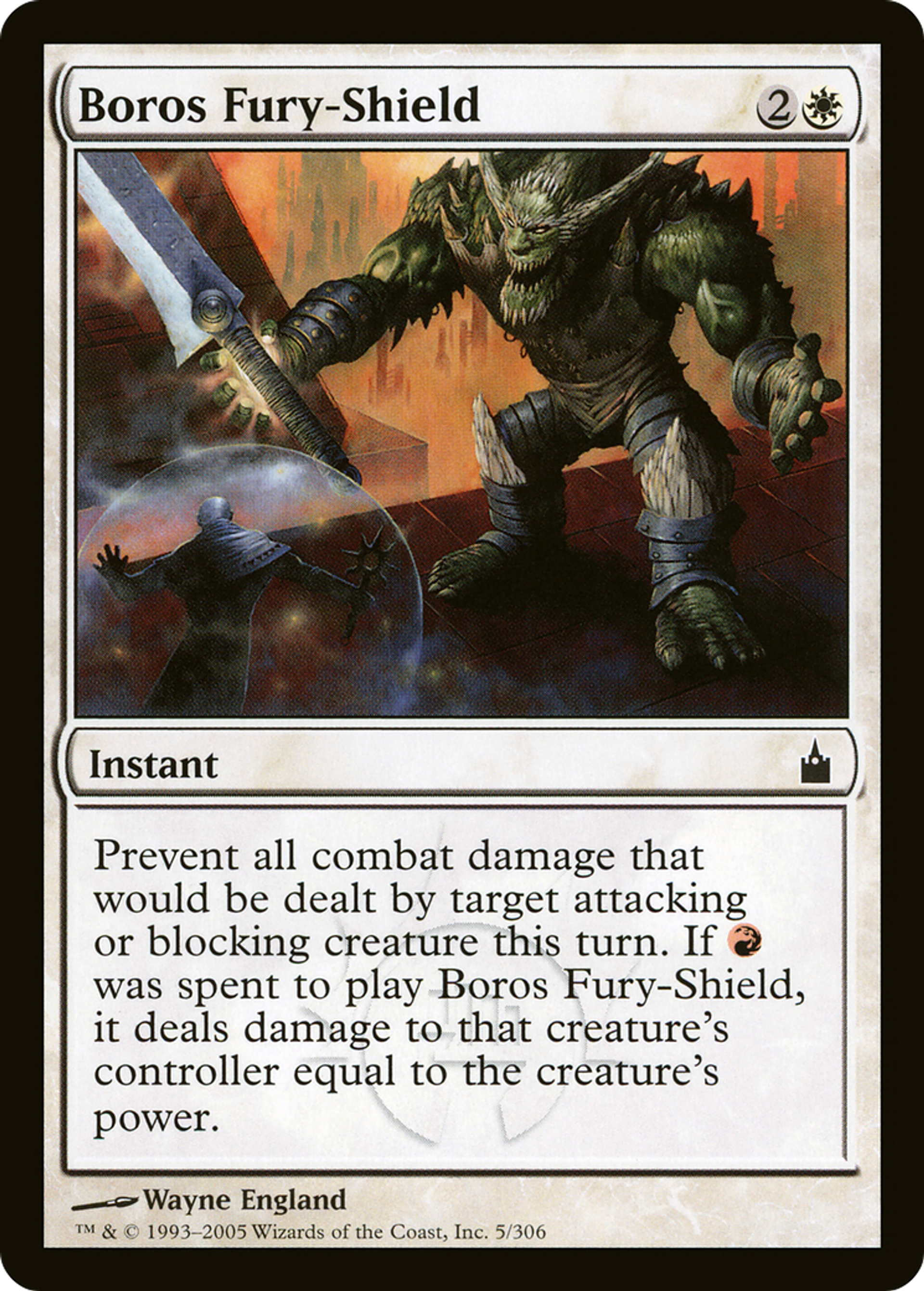 Boros Fury-Shield — Ravnica: City of Guilds — Magic: The Gathering