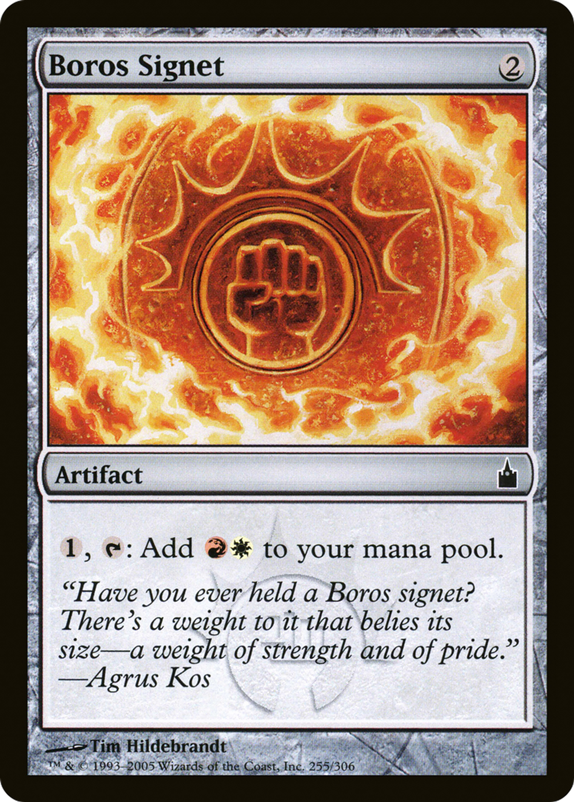 Cachet de Boros — Ravnica: City of Guilds — Magic: The Gathering