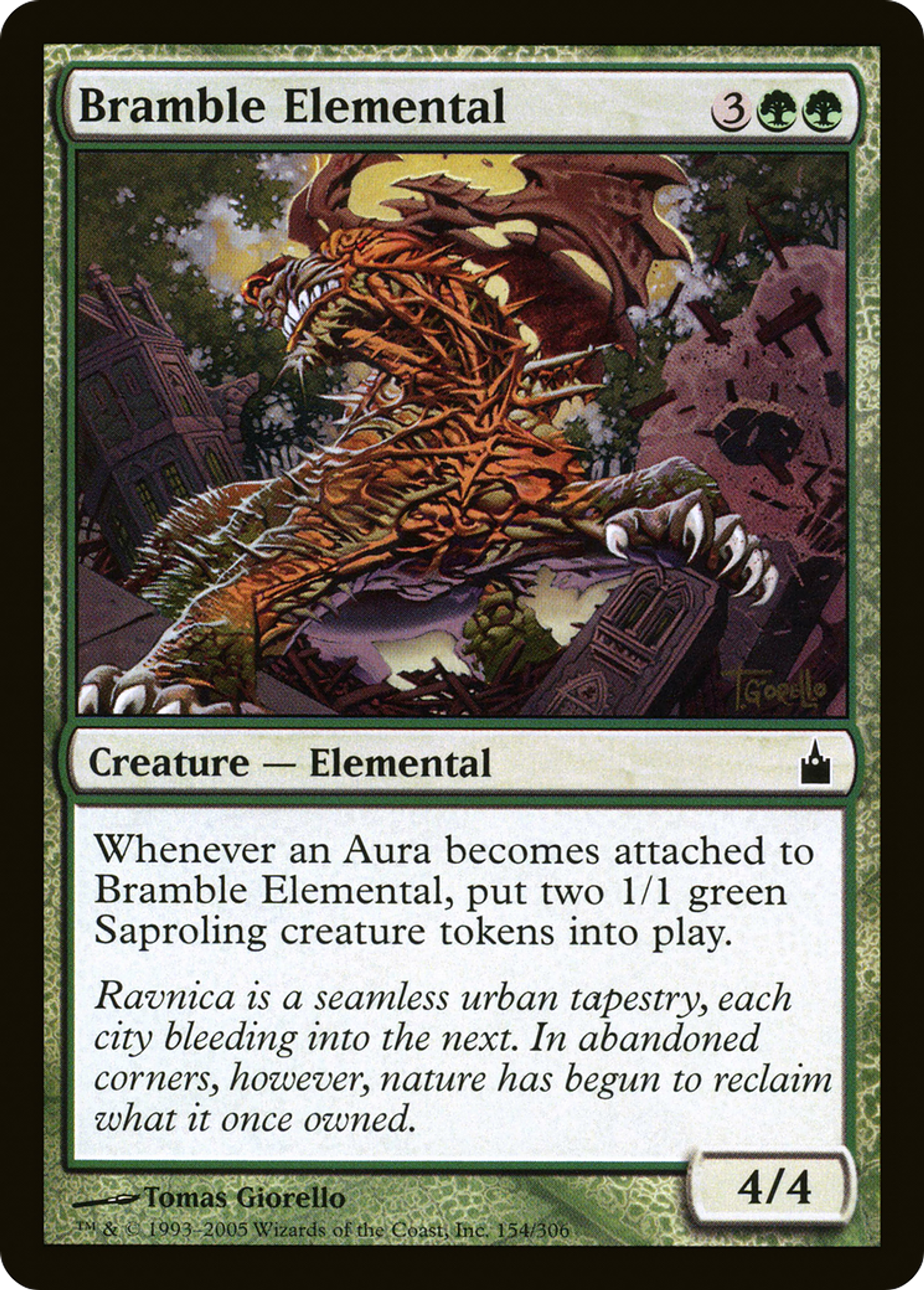Bramble Elemental — Ravnica: City of Guilds — Magic: The Gathering