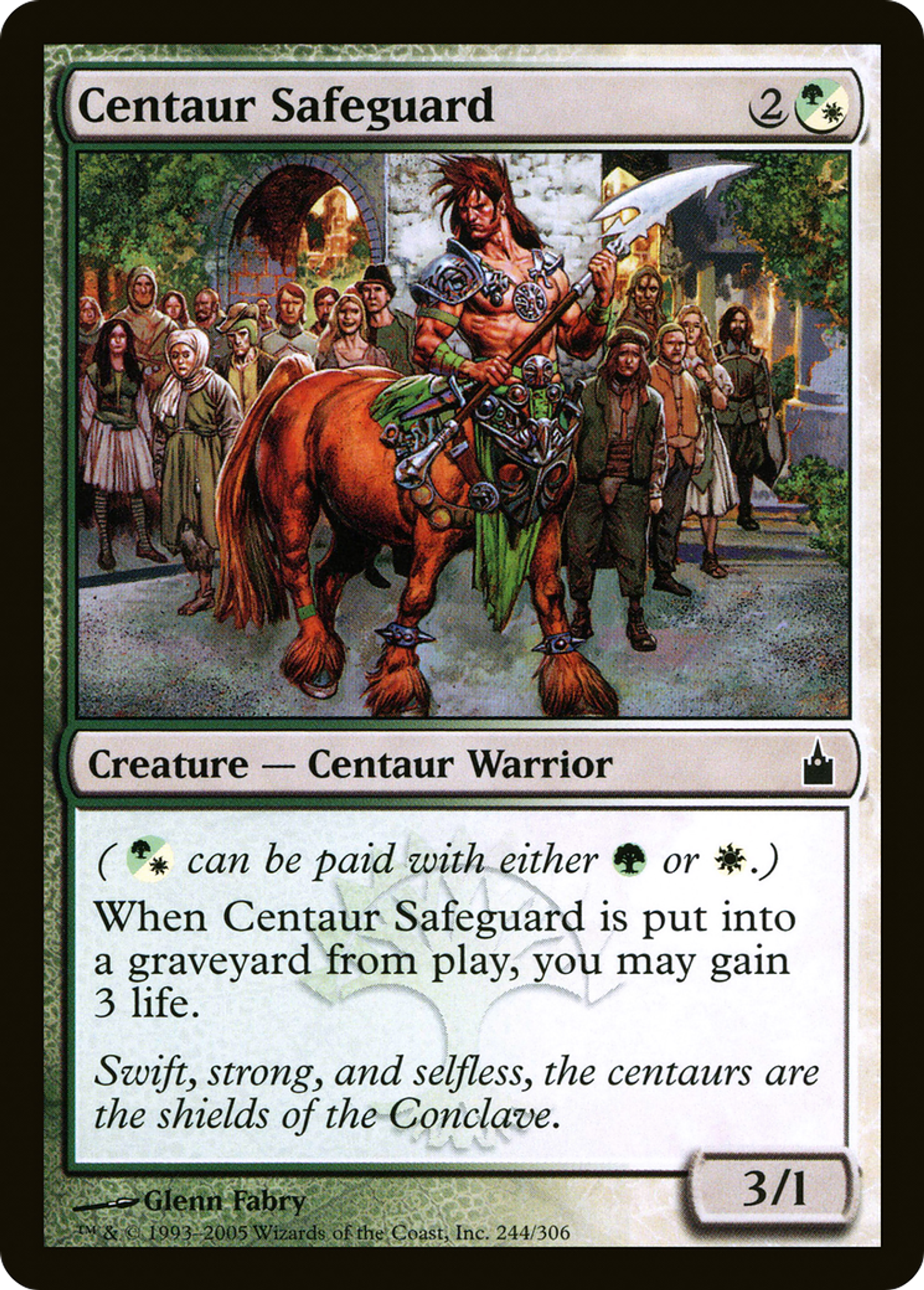 Centaur Safeguard — Ravnica: City of Guilds — Magic: The Gathering