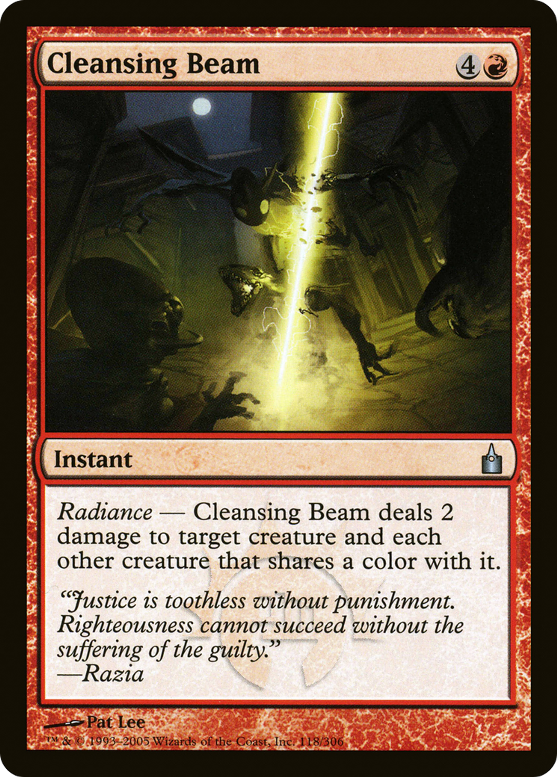 Cleansing Beam — Ravnica: City of Guilds — Magic: The Gathering