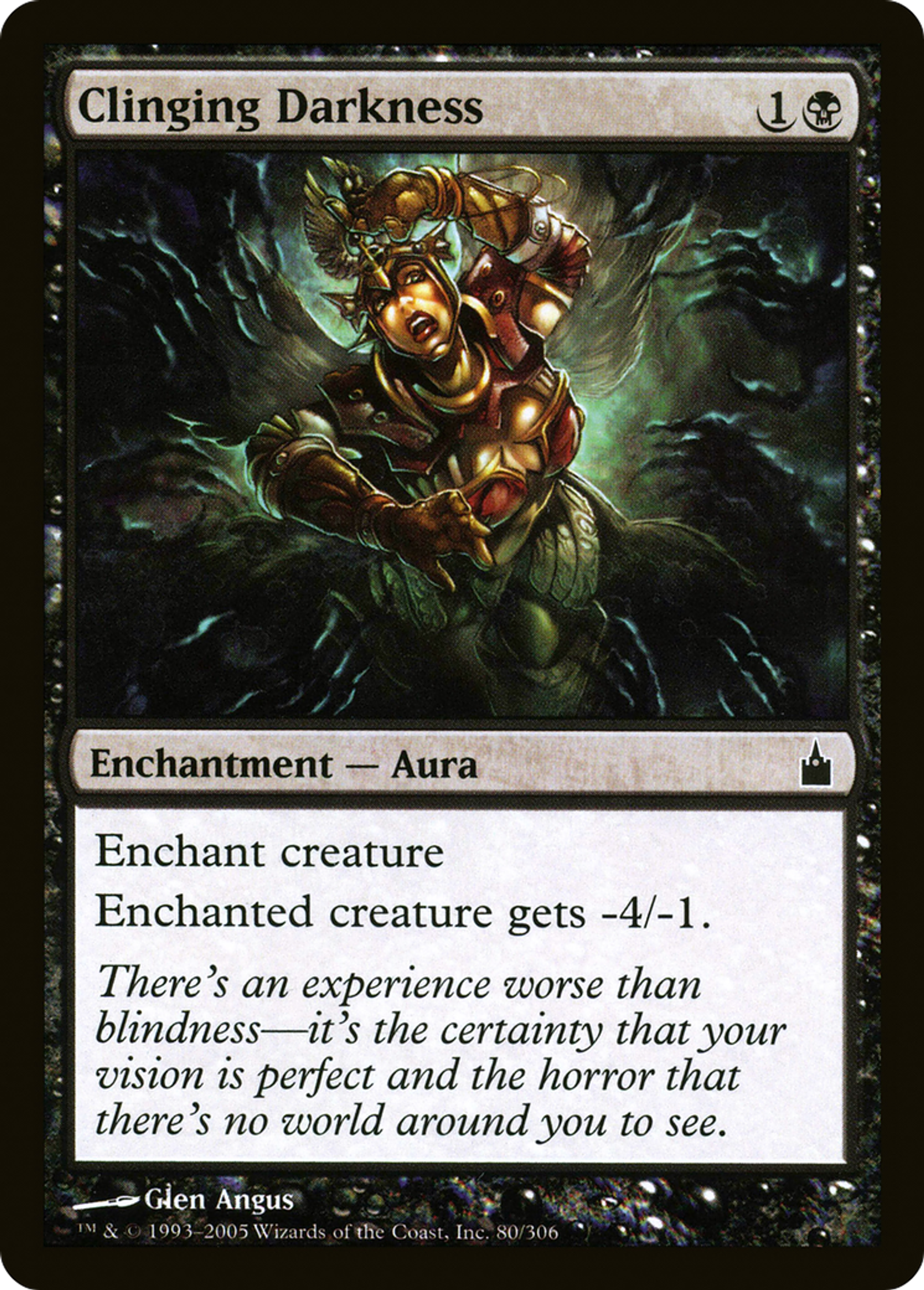 Clinging Darkness — Ravnica: City of Guilds — Magic: The Gathering