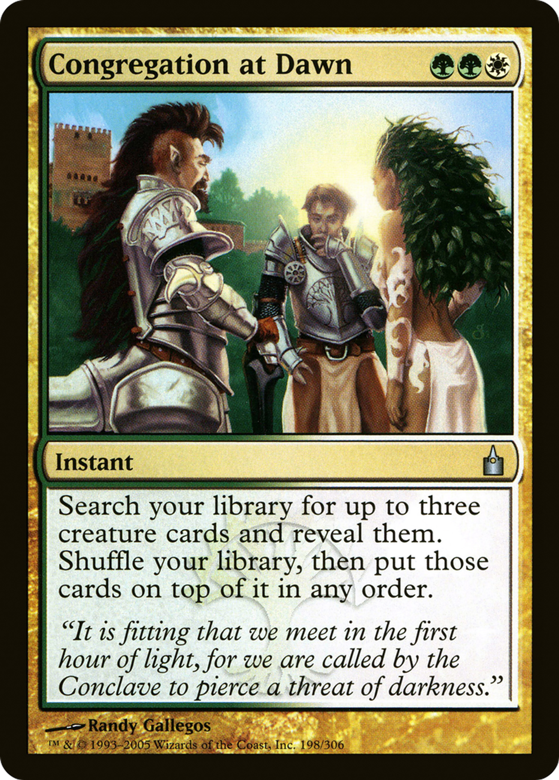 Congregation at Dawn — Ravnica: City of Guilds — Magic: The Gathering
