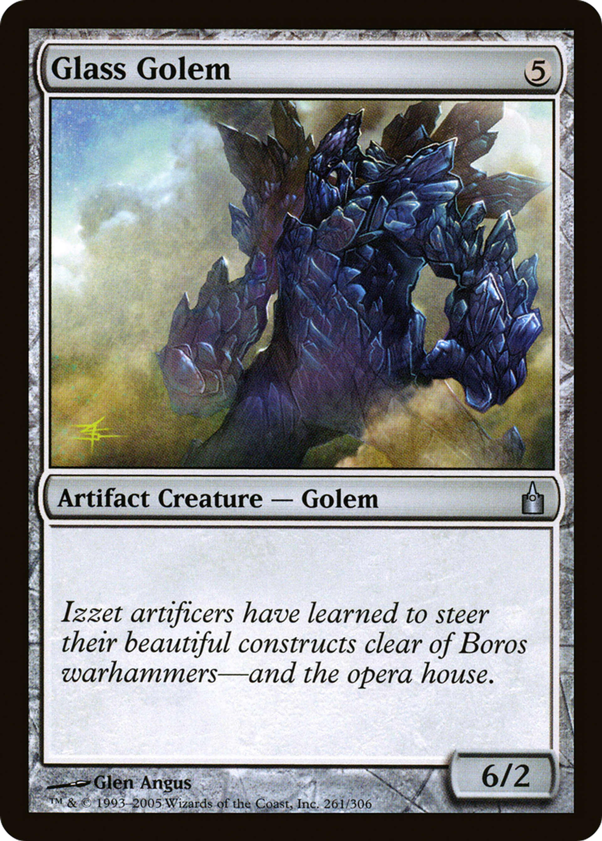 Glass Golem — Ravnica: City of Guilds — Magic: The Gathering