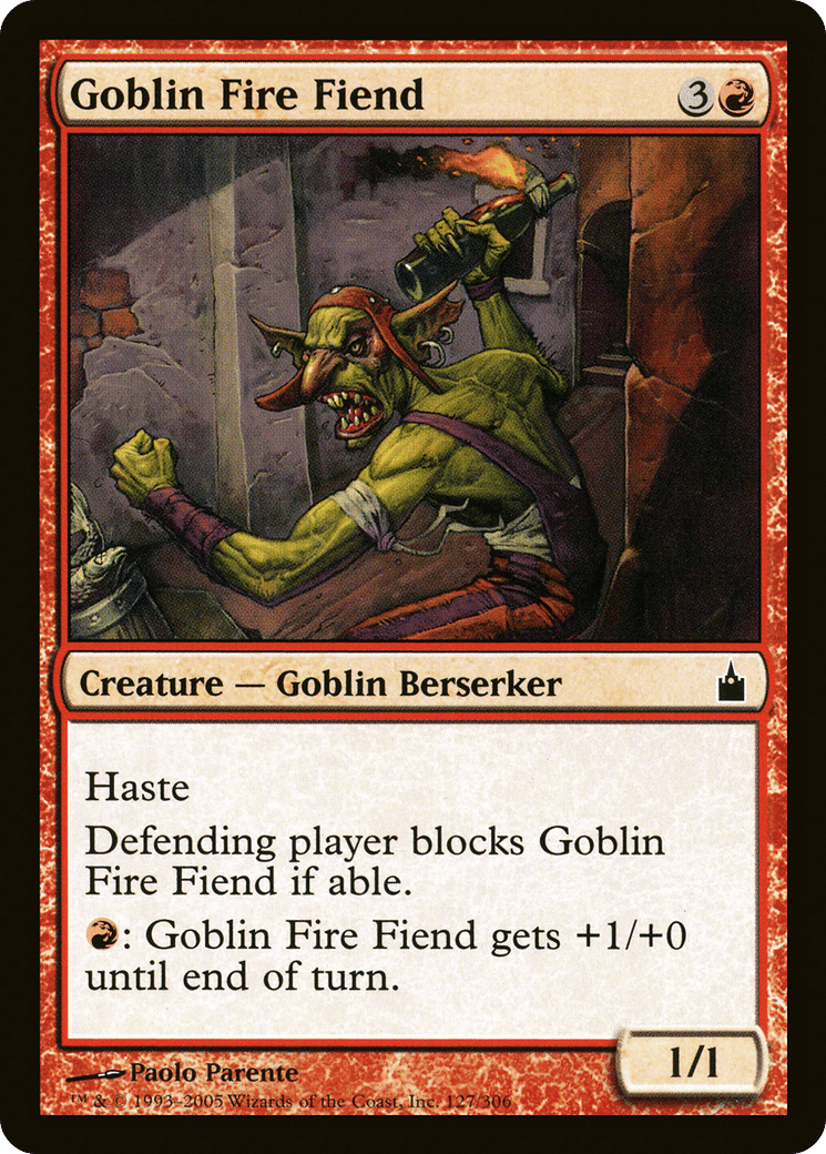 Goblin Fire Fiend — Ravnica: City of Guilds — Magic: The Gathering