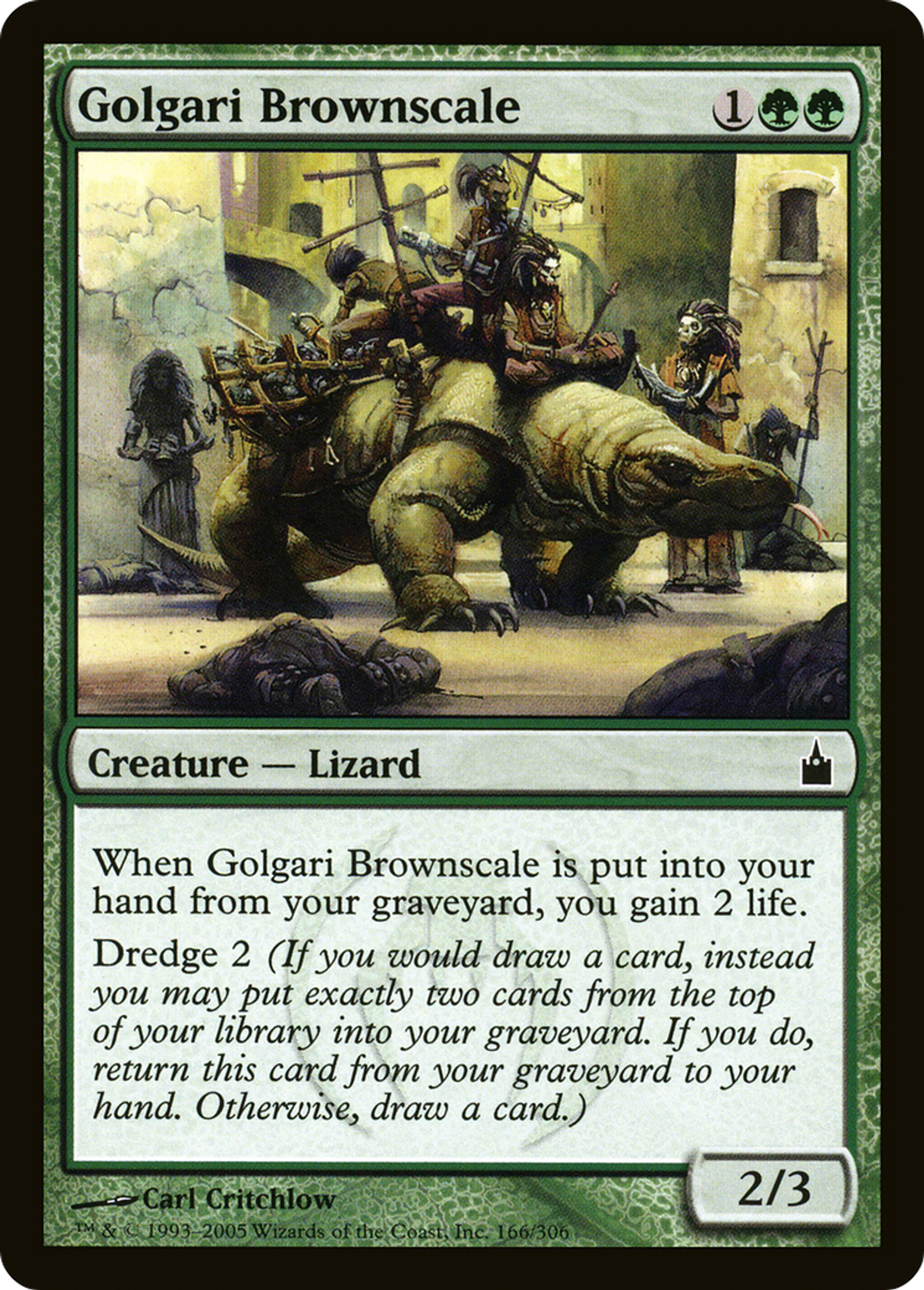 Golgari Brownscale — Ravnica: City of Guilds — Magic: The Gathering