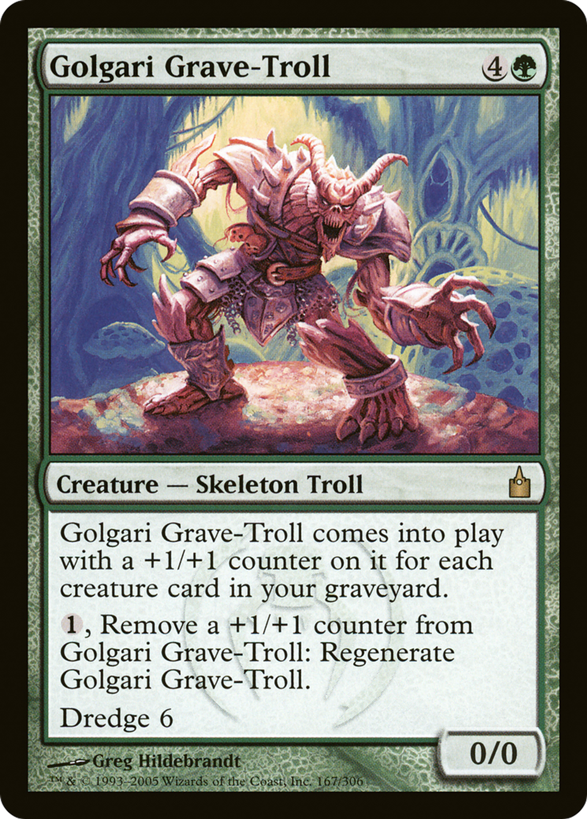 Golgari Grave-Troll — Ravnica: City of Guilds — Magic: The Gathering