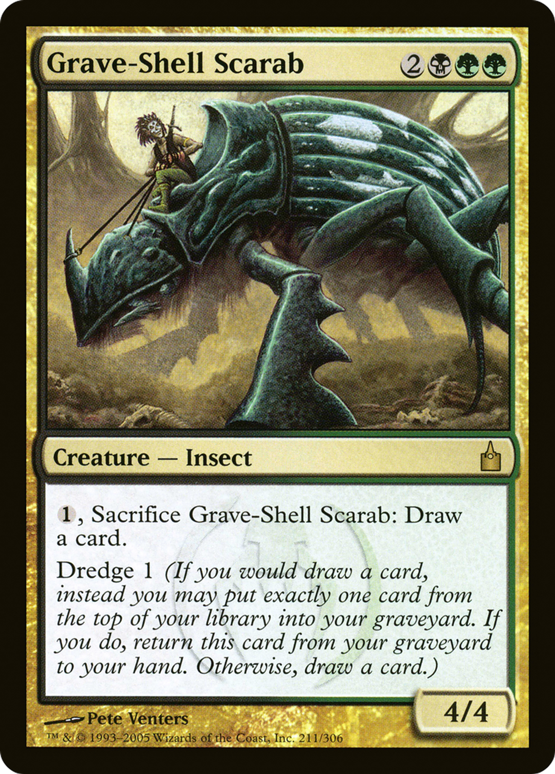 Grave-Shell Scarab — Ravnica: City of Guilds — Magic: The Gathering