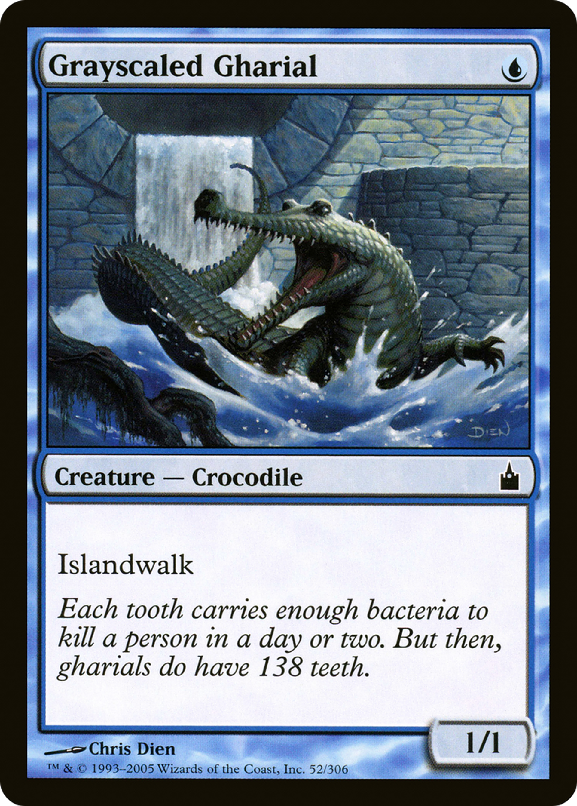 Grayscaled Gharial — Ravnica: City of Guilds — Magic: The Gathering