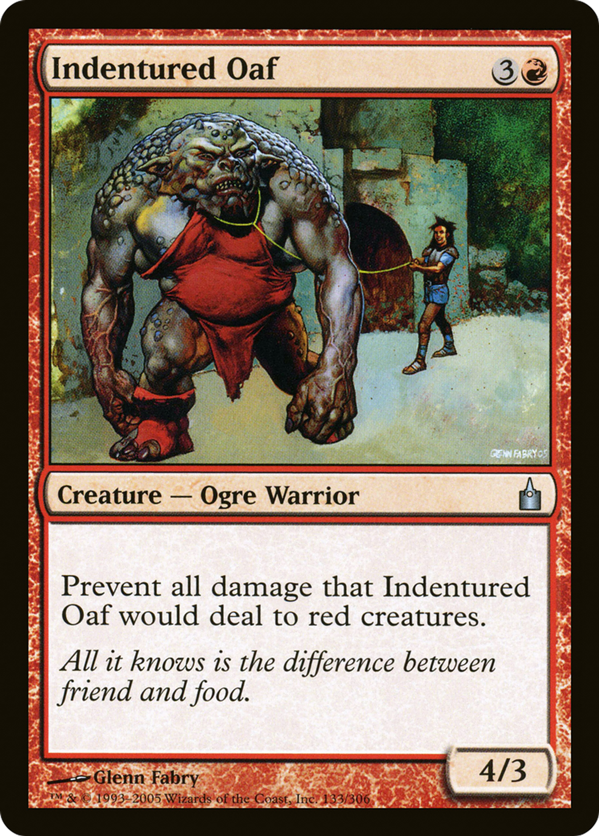 Indentured Oaf — Ravnica: City of Guilds — Magic: The Gathering