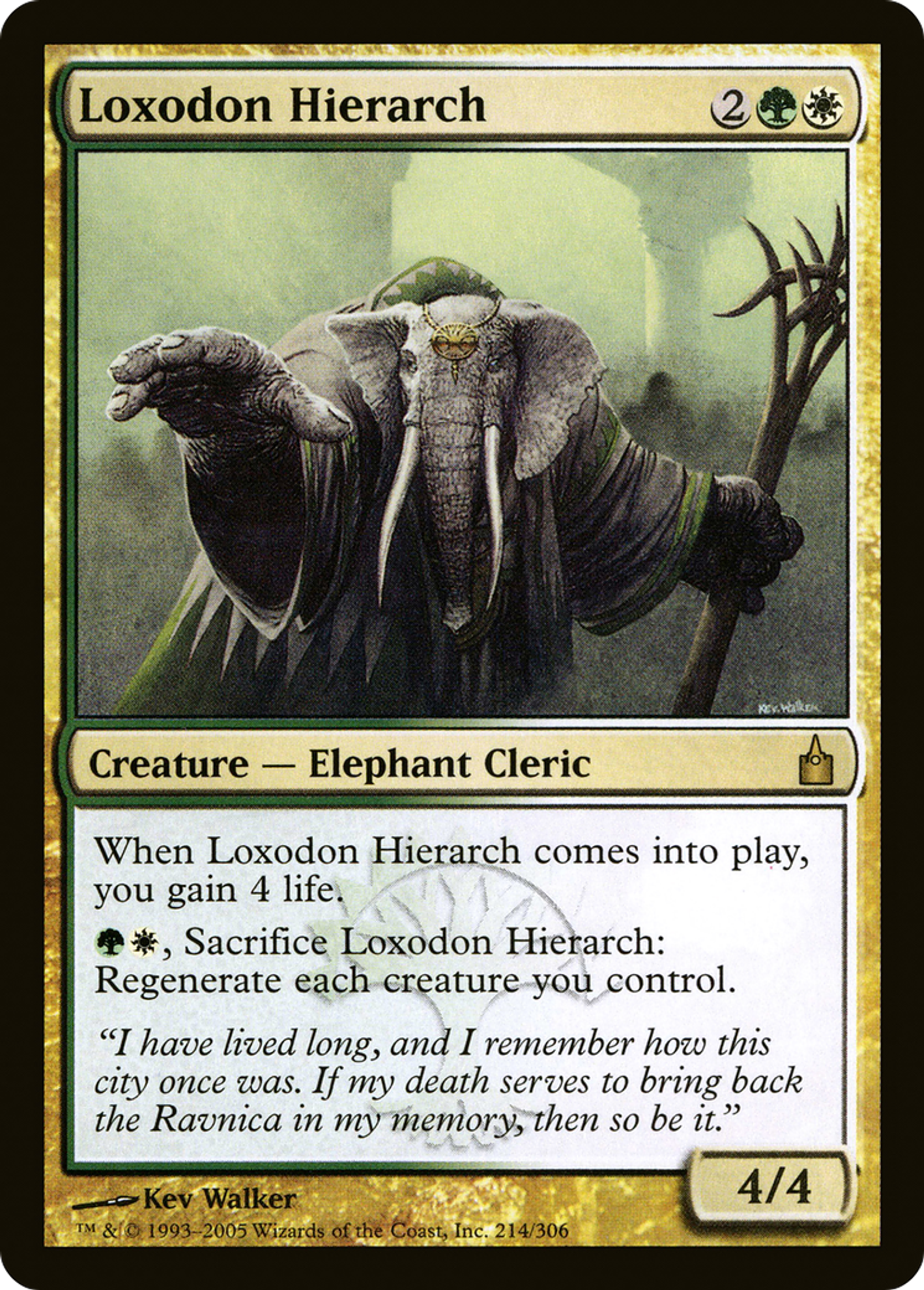 Loxodon Hierarch — Ravnica: City of Guilds — Magic: The Gathering