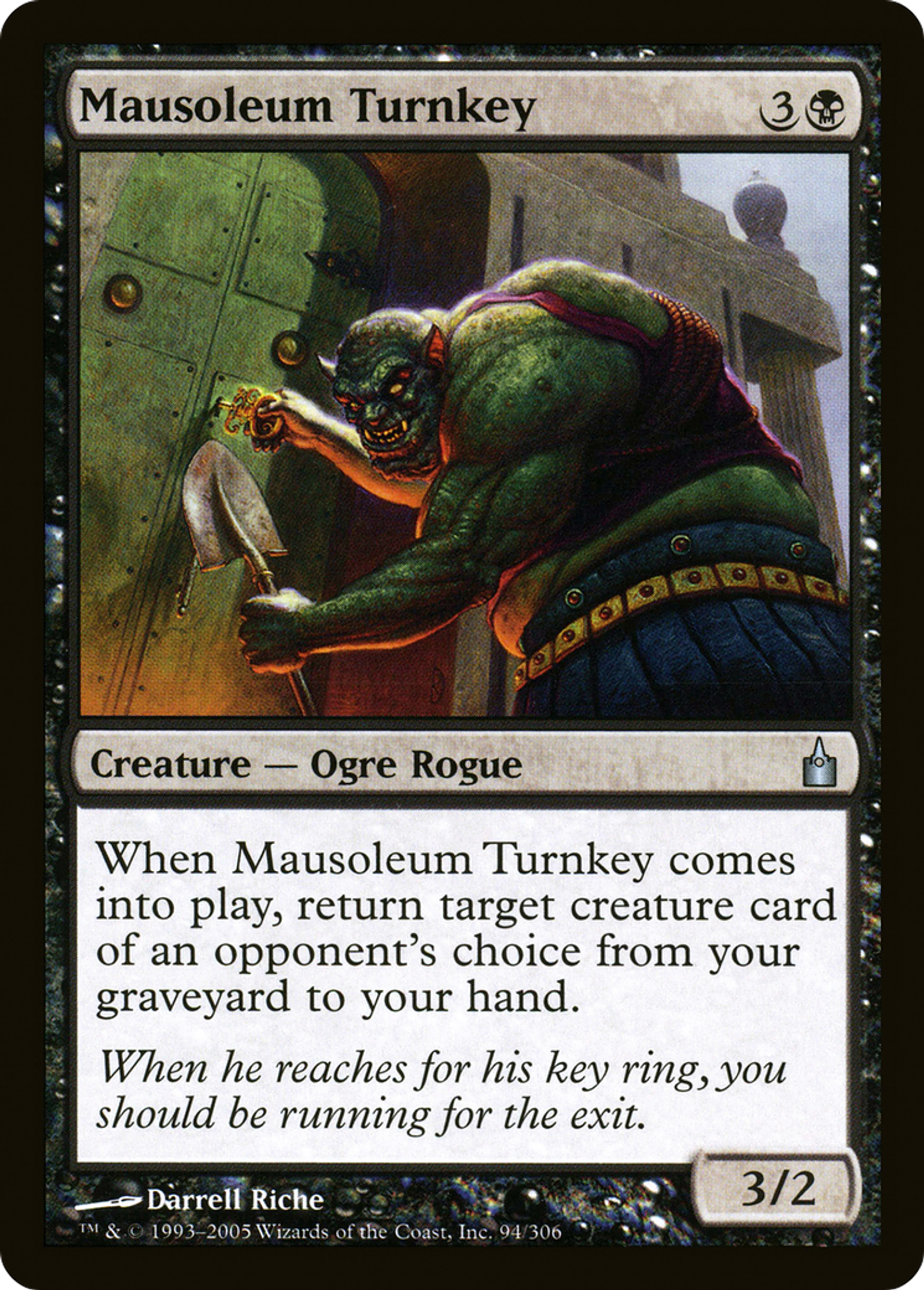 Geôlier de mausolée — Ravnica: City of Guilds — Magic: The Gathering