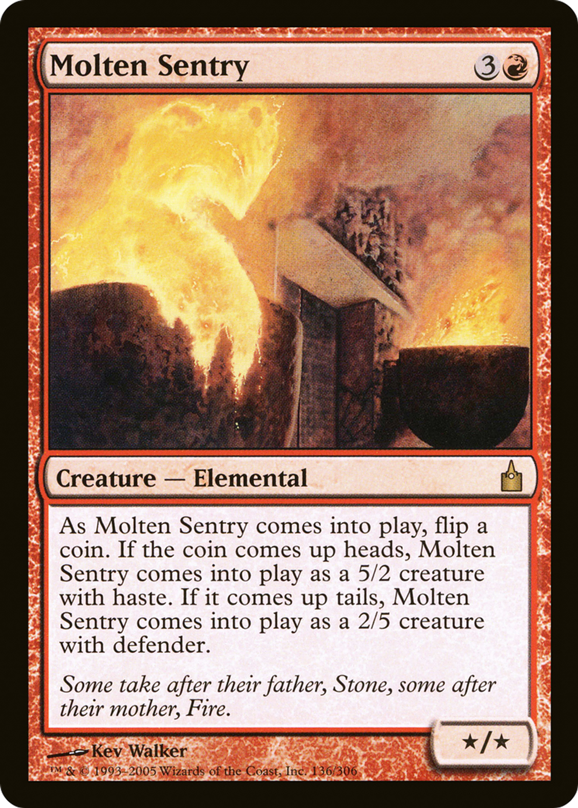 Molten Sentry — Ravnica: City of Guilds — Magic: The Gathering
