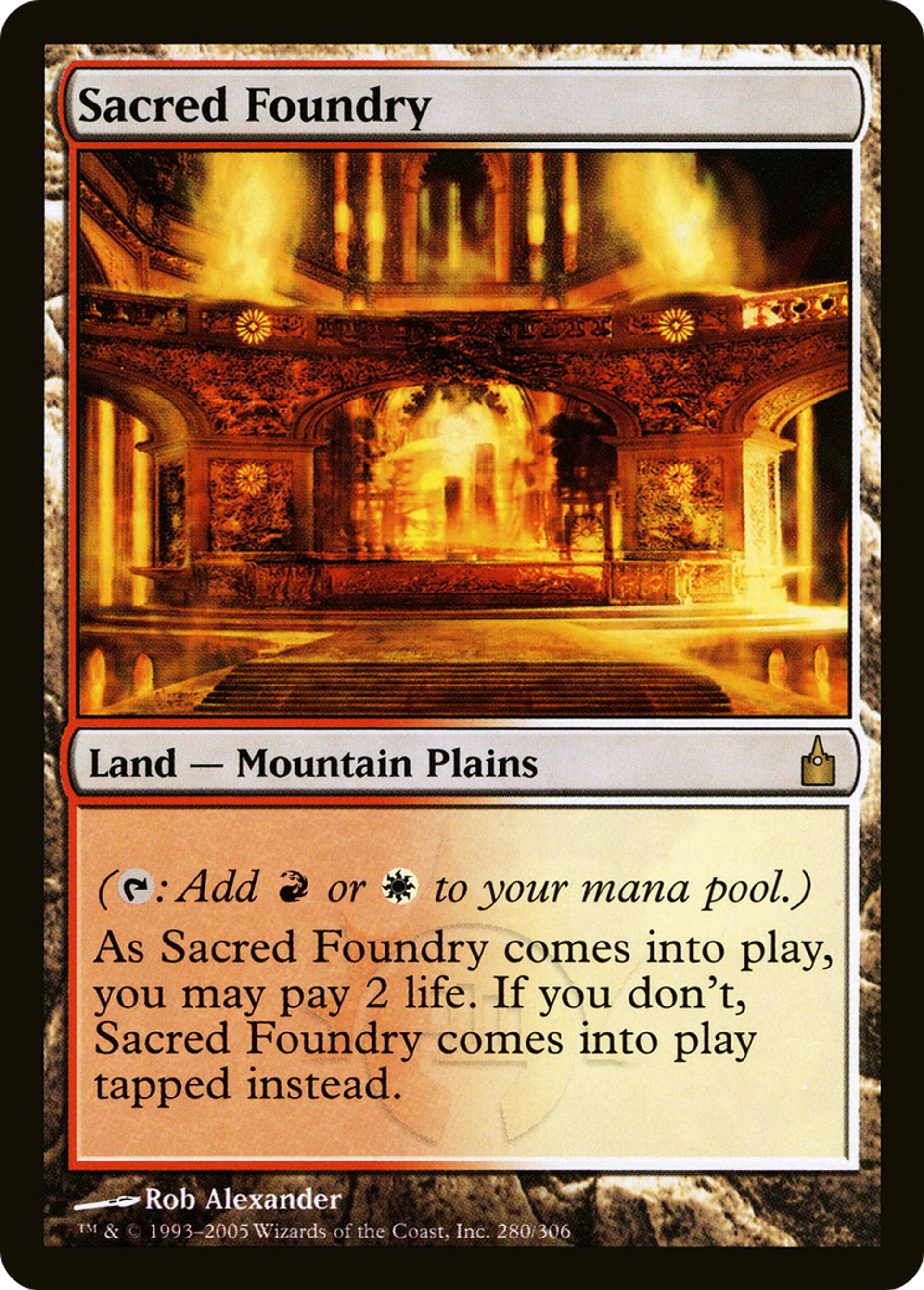 Sacred Foundry — Ravnica: City of Guilds — Magic: The Gathering