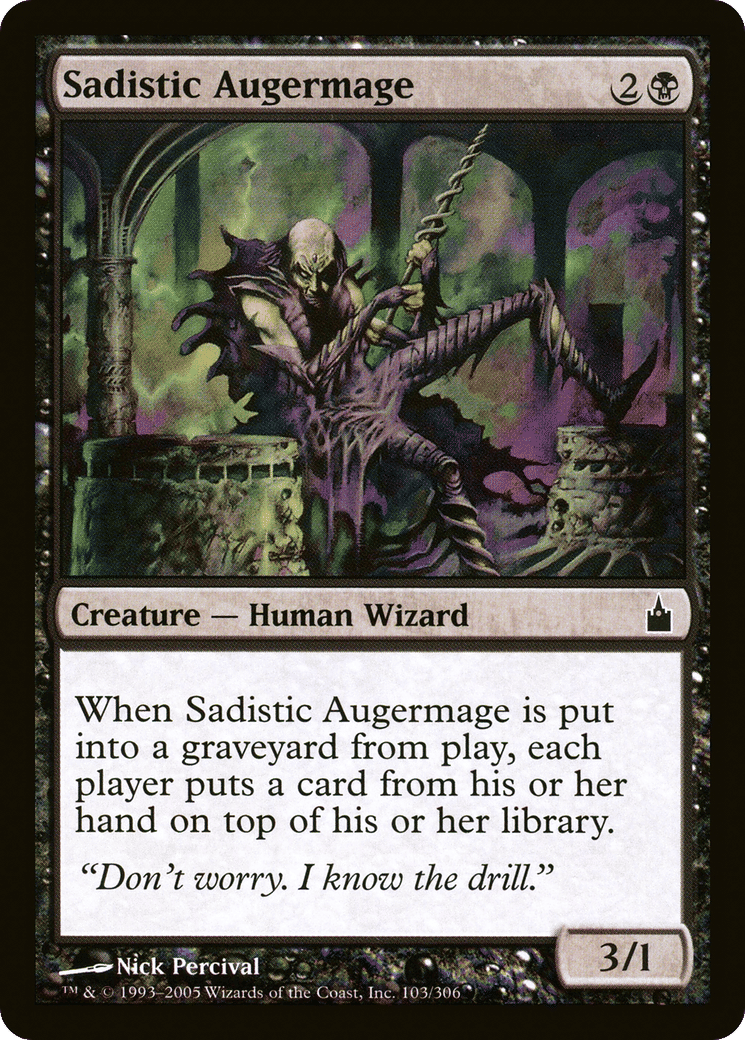 Sadistic Augermage — Ravnica: City of Guilds — Magic: The Gathering