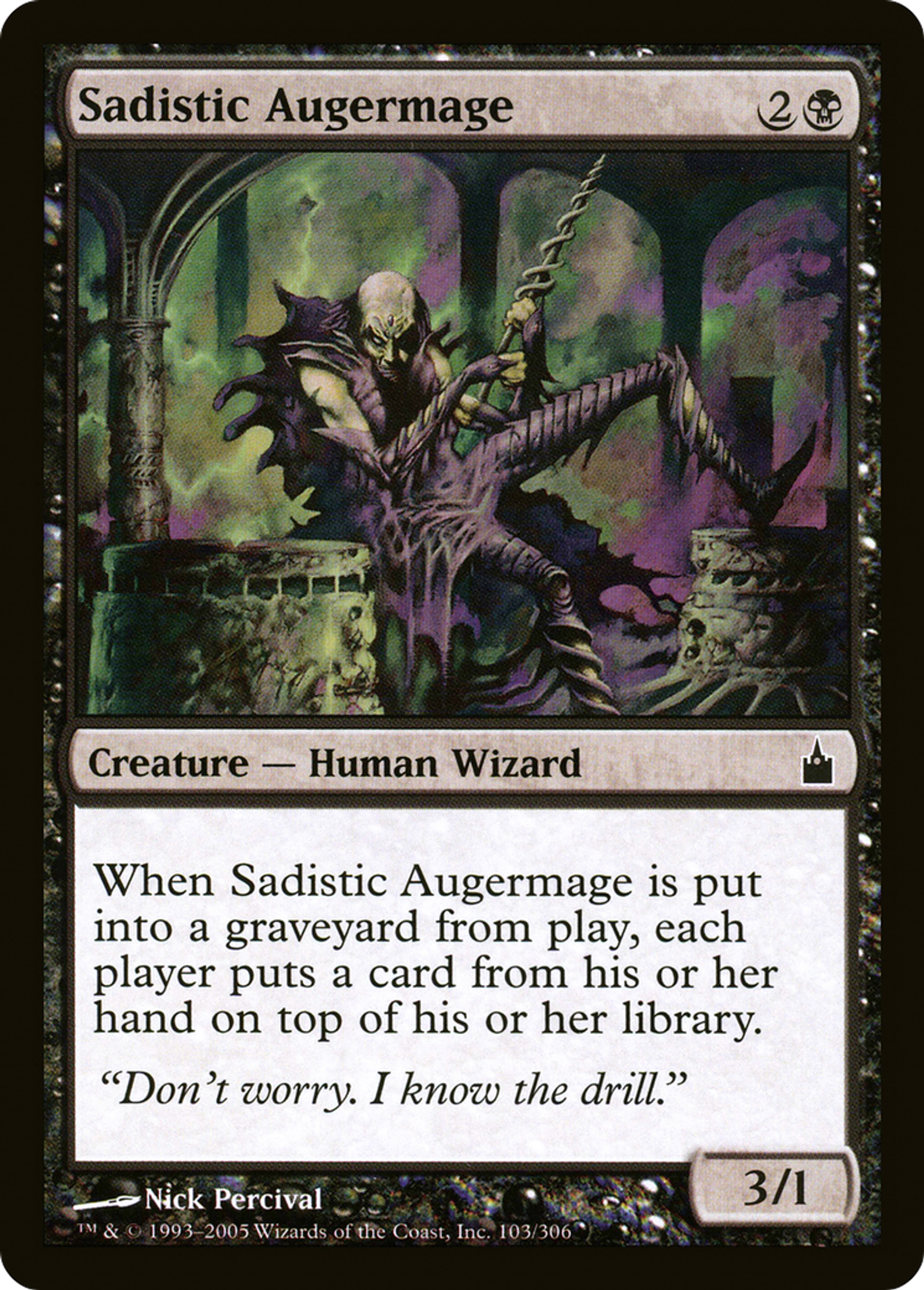 Sadistic Augermage — Ravnica: City of Guilds — Magic: The Gathering