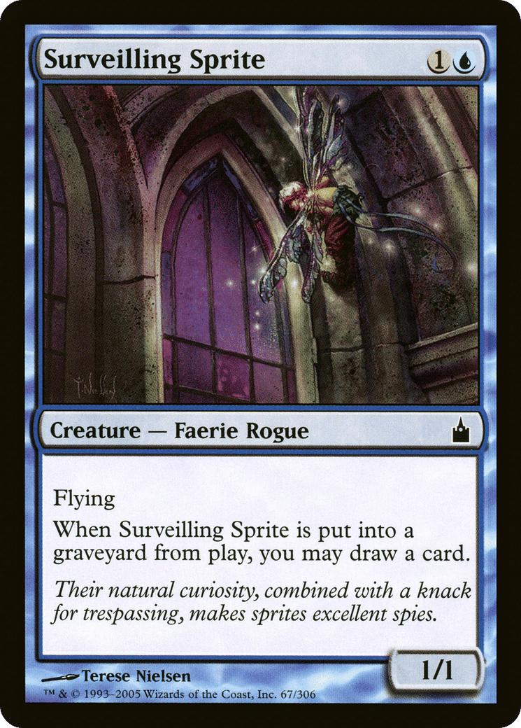 Surveilling Sprite — Ravnica: City of Guilds — Magic: The Gathering