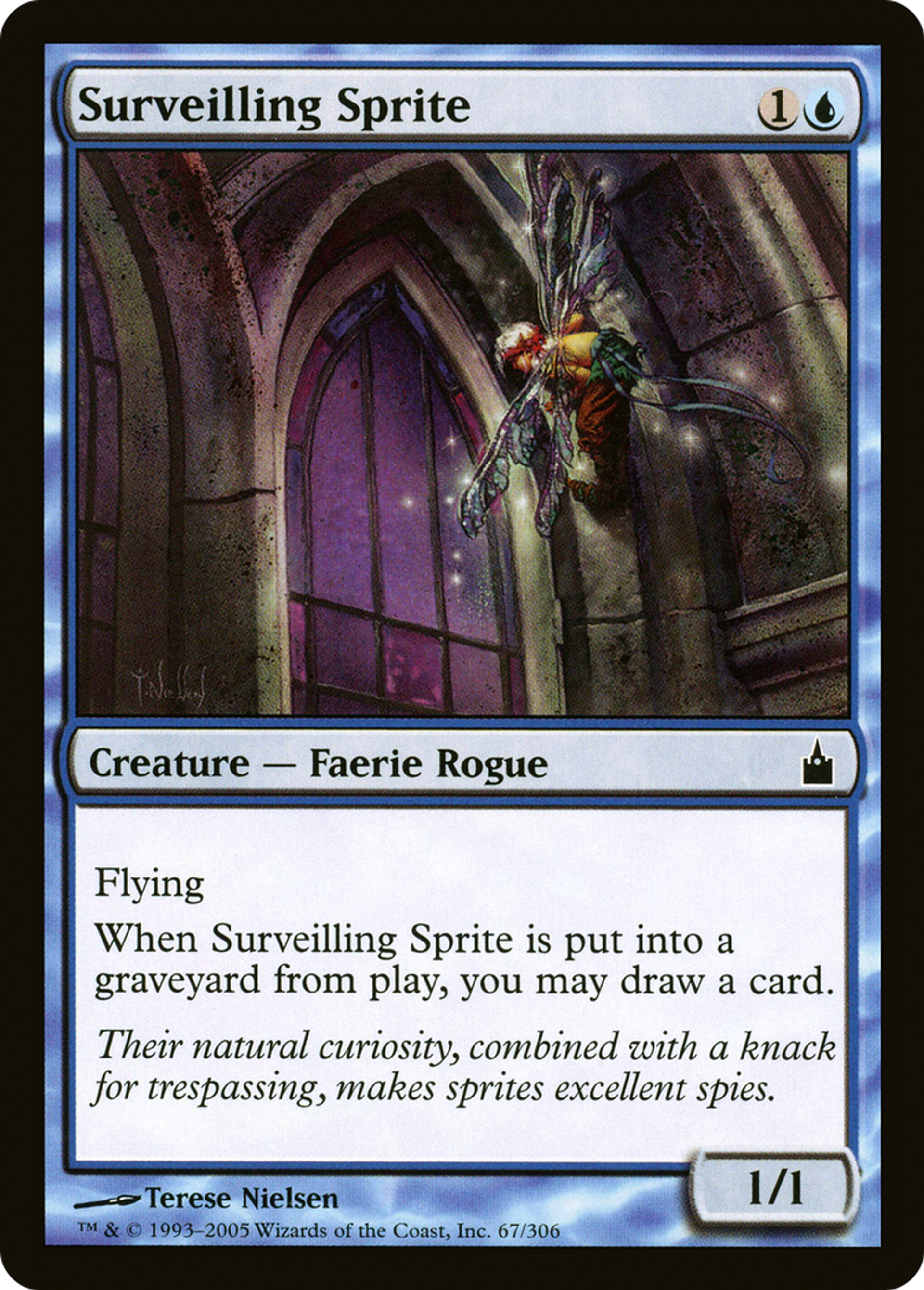Surveilling Sprite — Ravnica: City of Guilds — Magic: The Gathering
