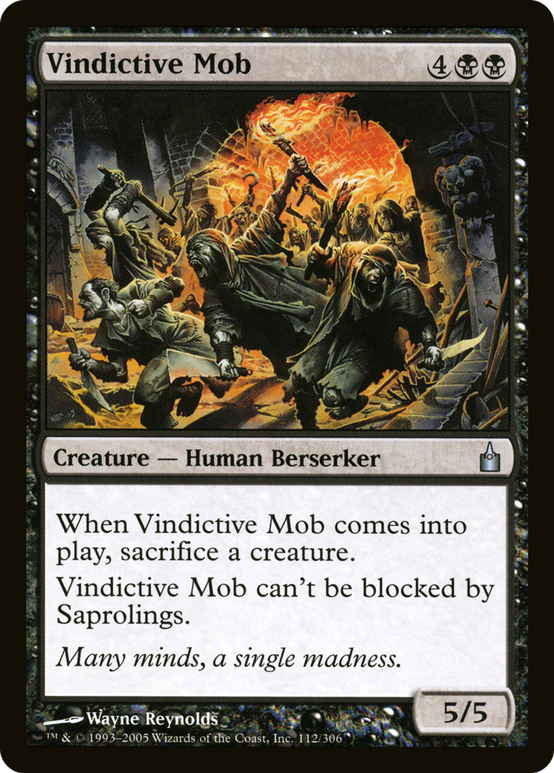 Foule vindicative — Ravnica: City of Guilds — Magic: The Gathering