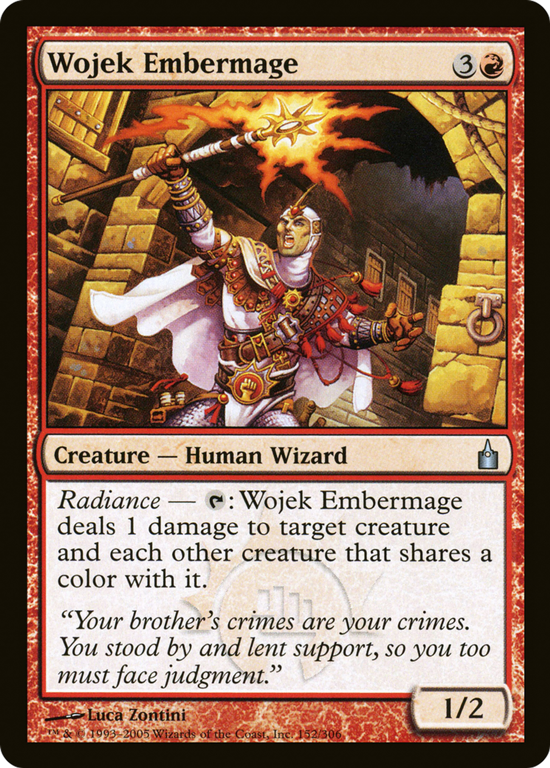 Wojek Embermage — Ravnica: City of Guilds — Magic: The Gathering